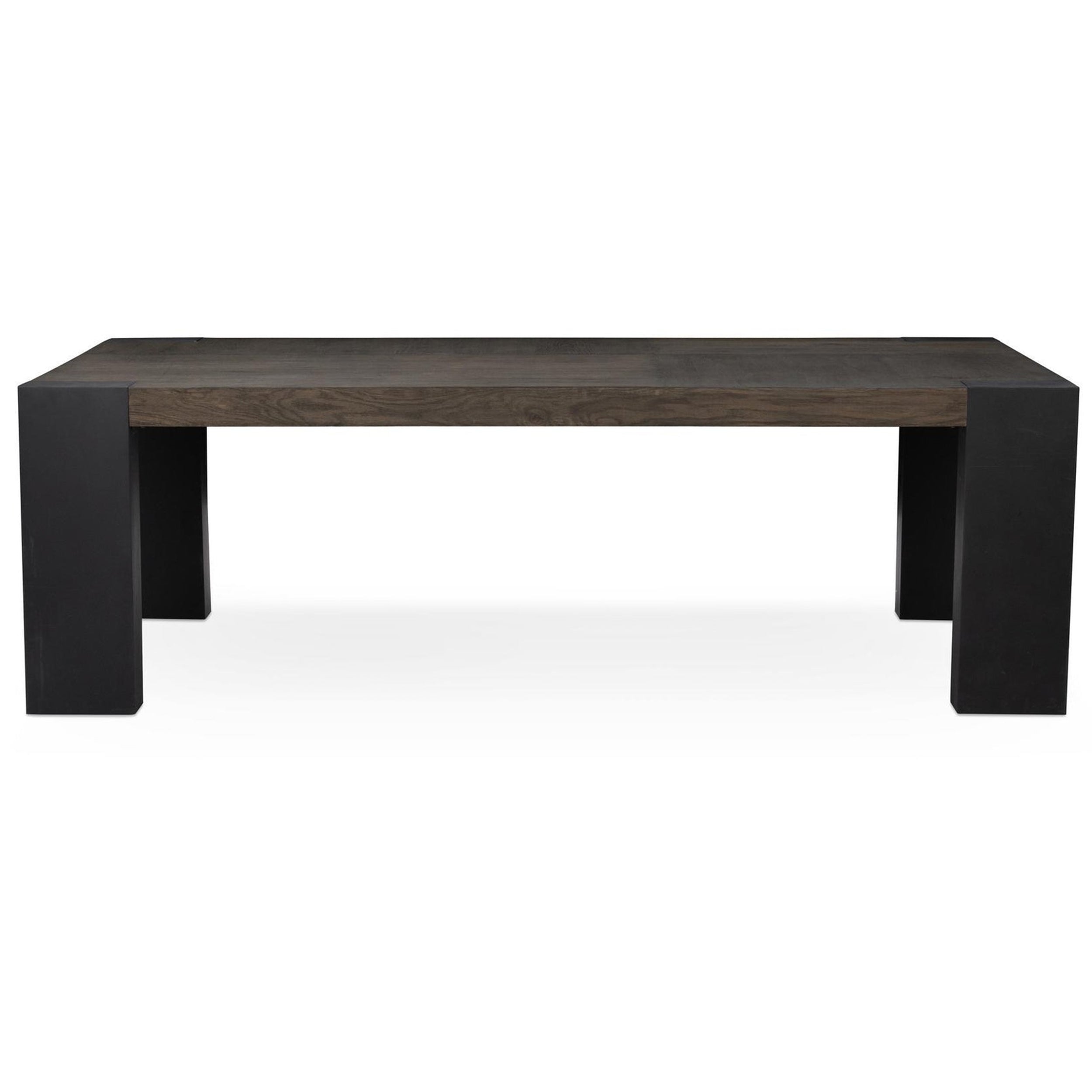 Deavan Rectangular Dining Table, Toasted Brown/Metal
