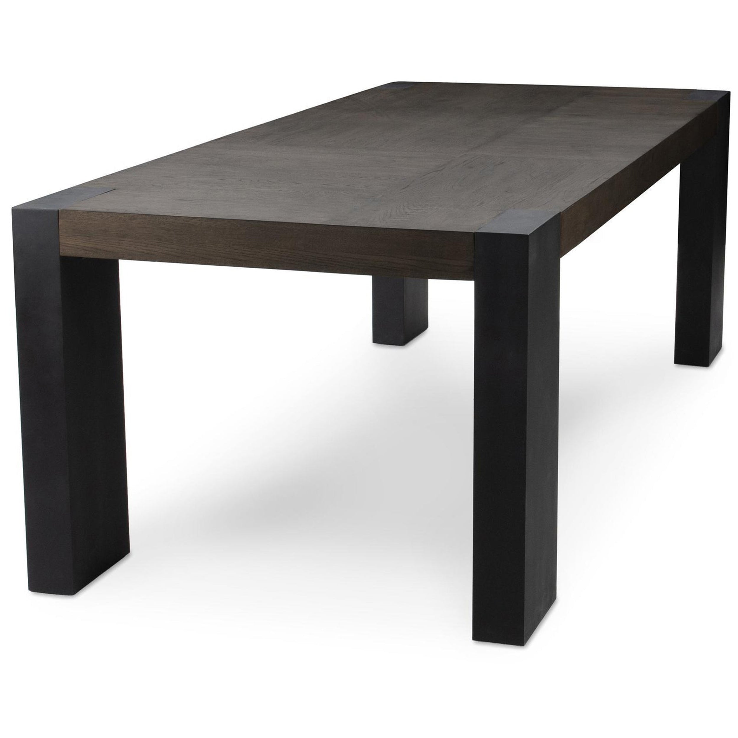 Deavan Rectangular Dining Table, Toasted Brown/Metal