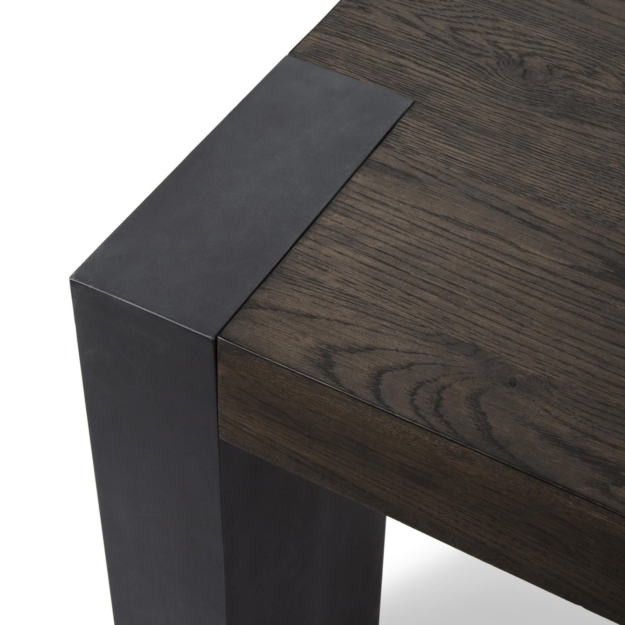 Deavan Rectangular Dining Table, Toasted Brown/Metal