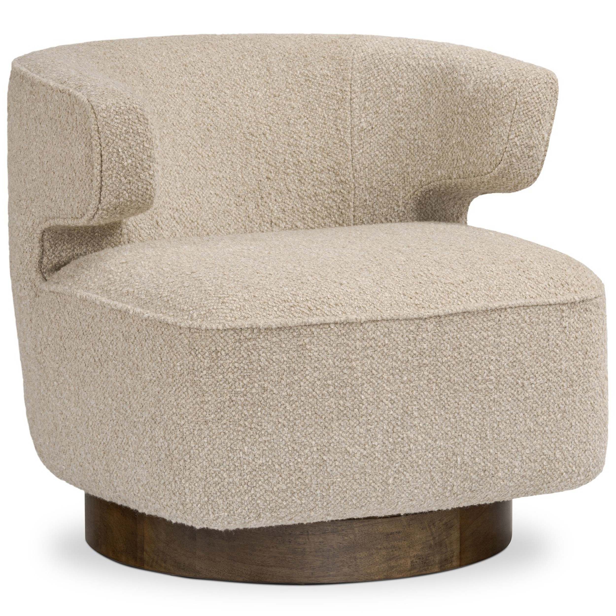 Dottie Swivel Chair, Berber Oatmeal