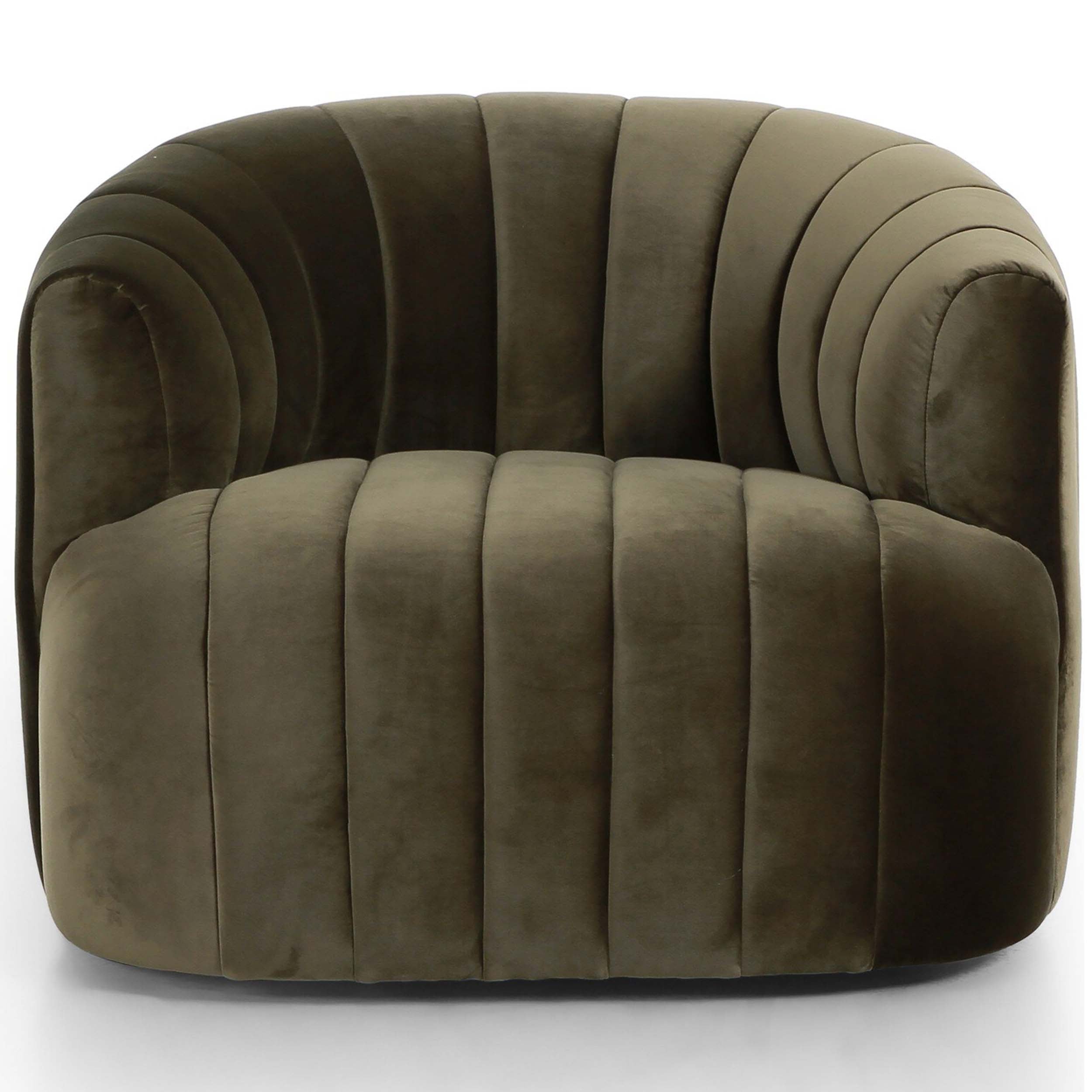 Elliana Swivel Chair, Surrey Olive