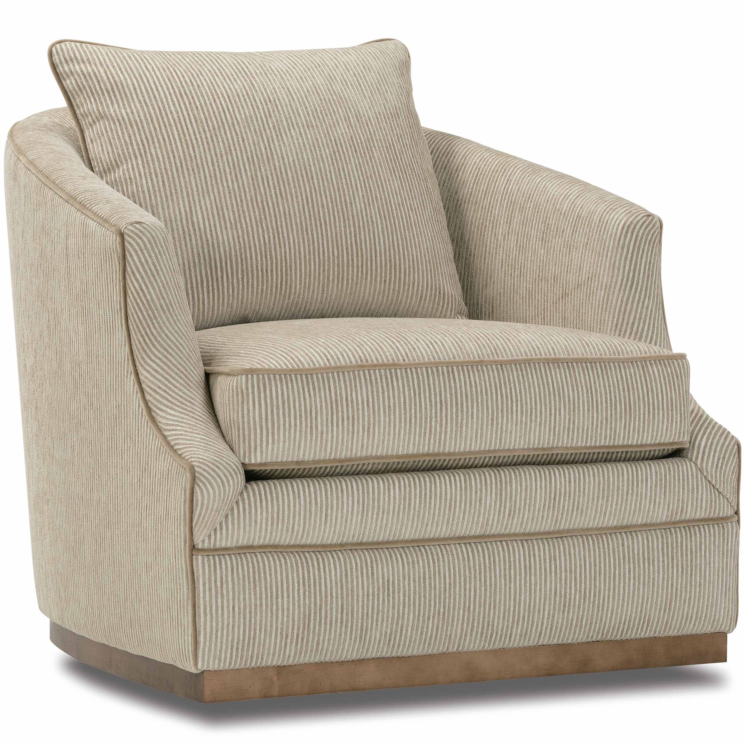 Emmerson Quick Ship Swivel Chair, Beige