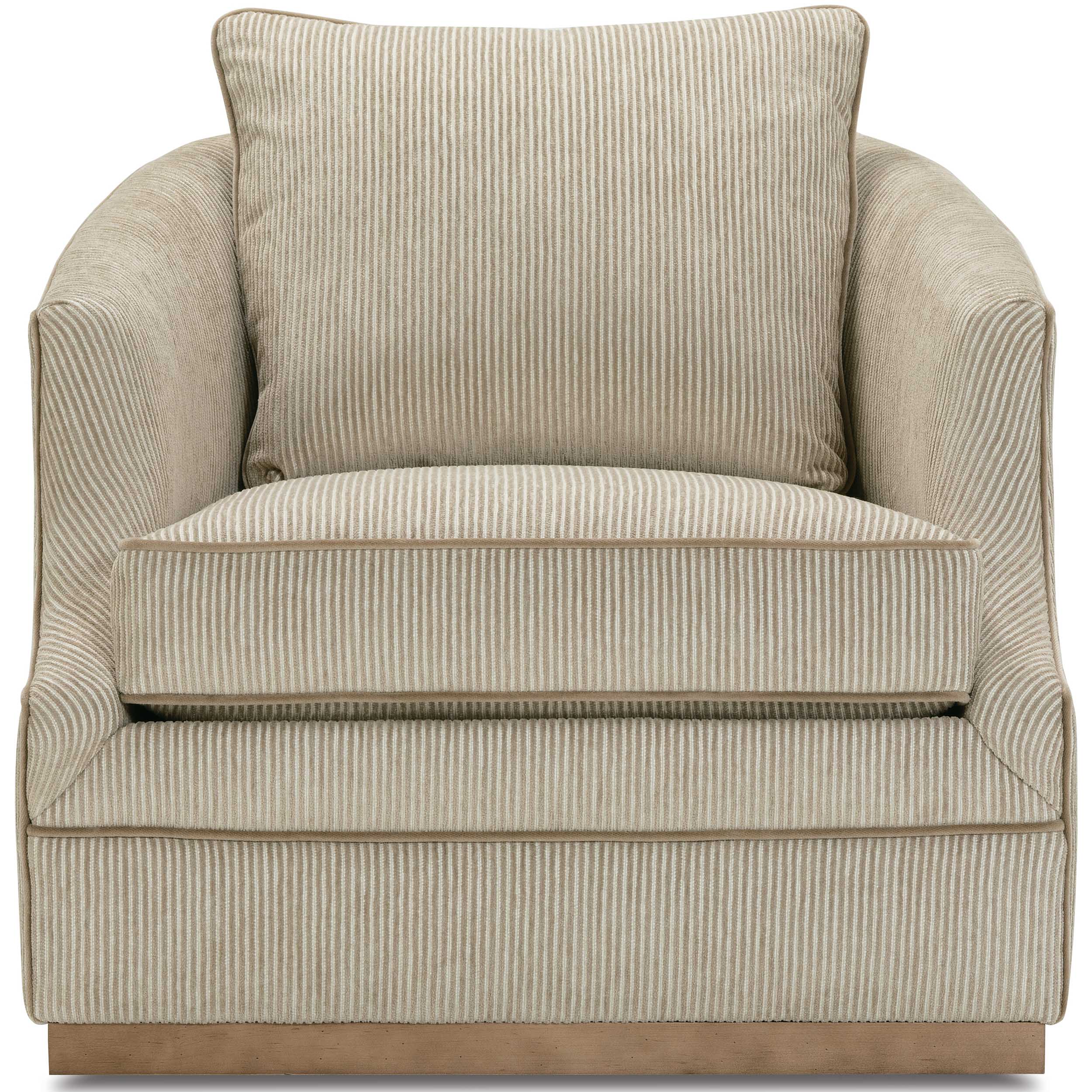 Emmerson Quick Ship Swivel Chair, Beige