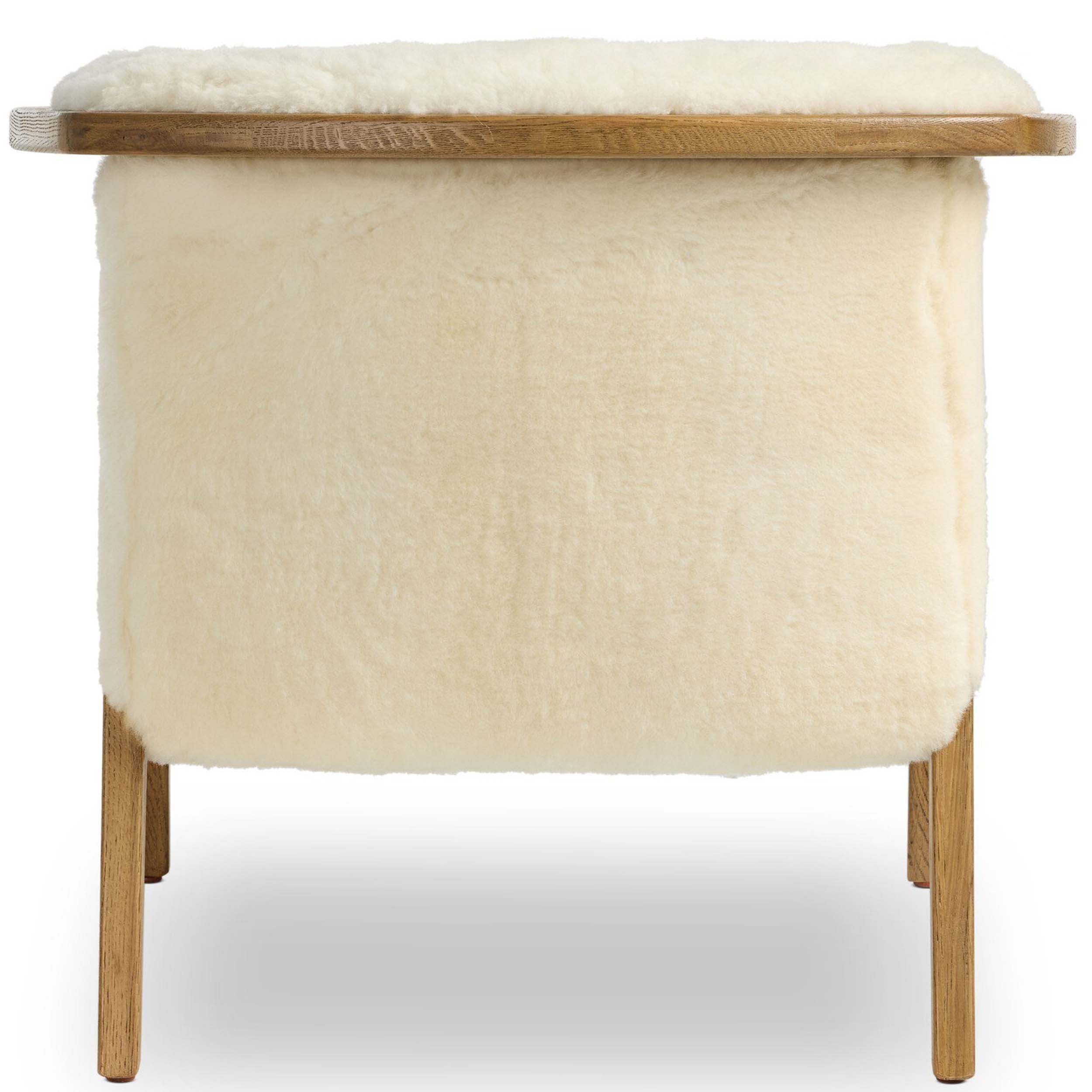 Fabian Chair, Cream Shearling