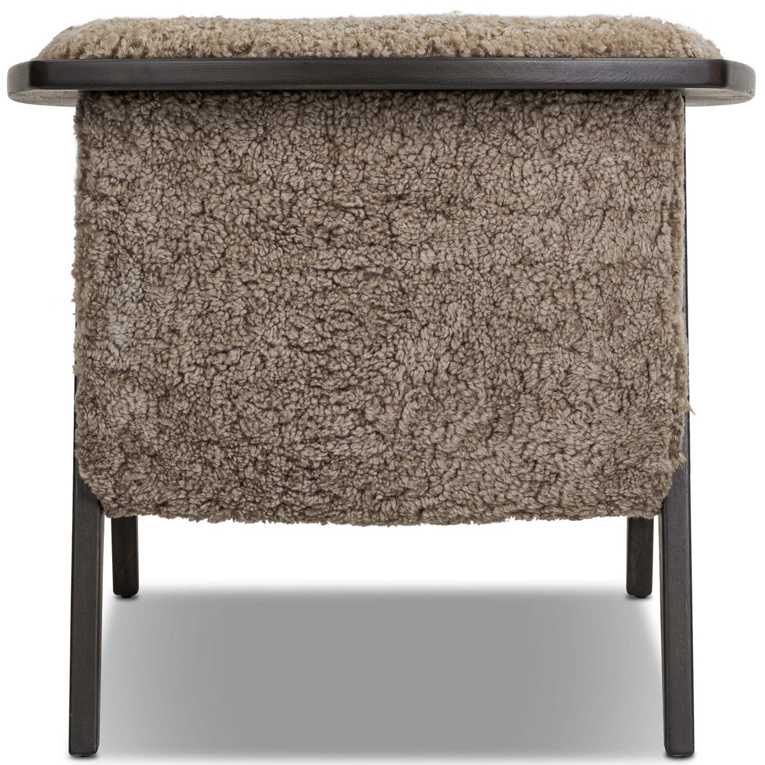 Fabian Chair, Taupe Shearling