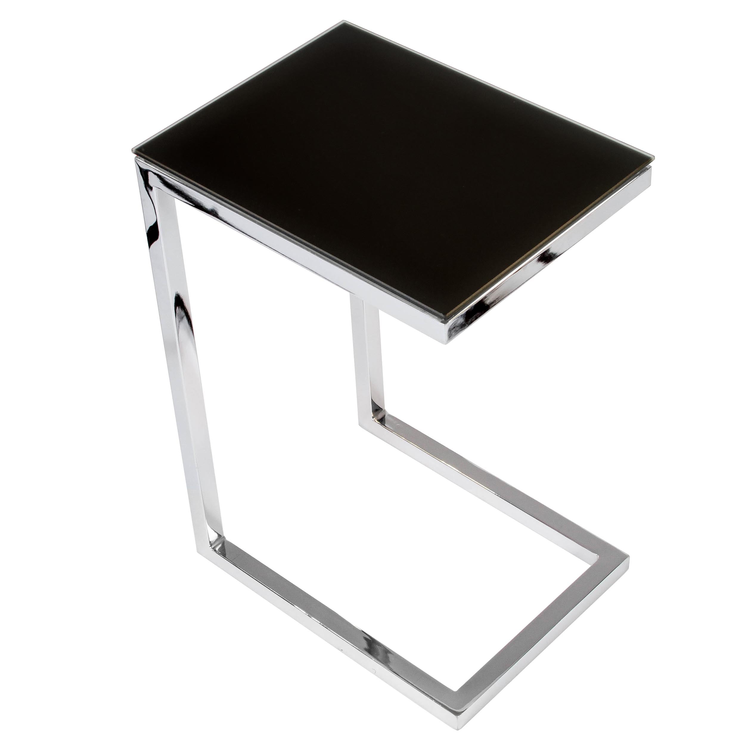 Safari Cee ST007-GPM02 Occasional Table, Black Acid/Chrome