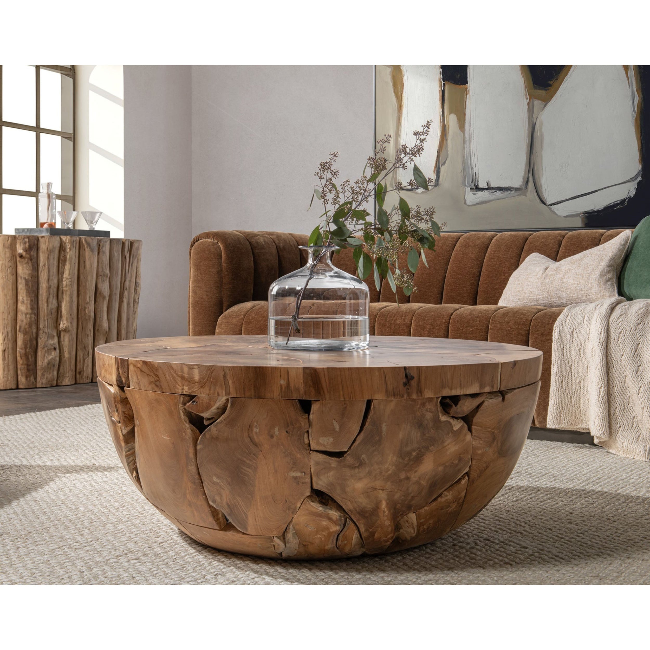Garford Round Coffee Table, Natural