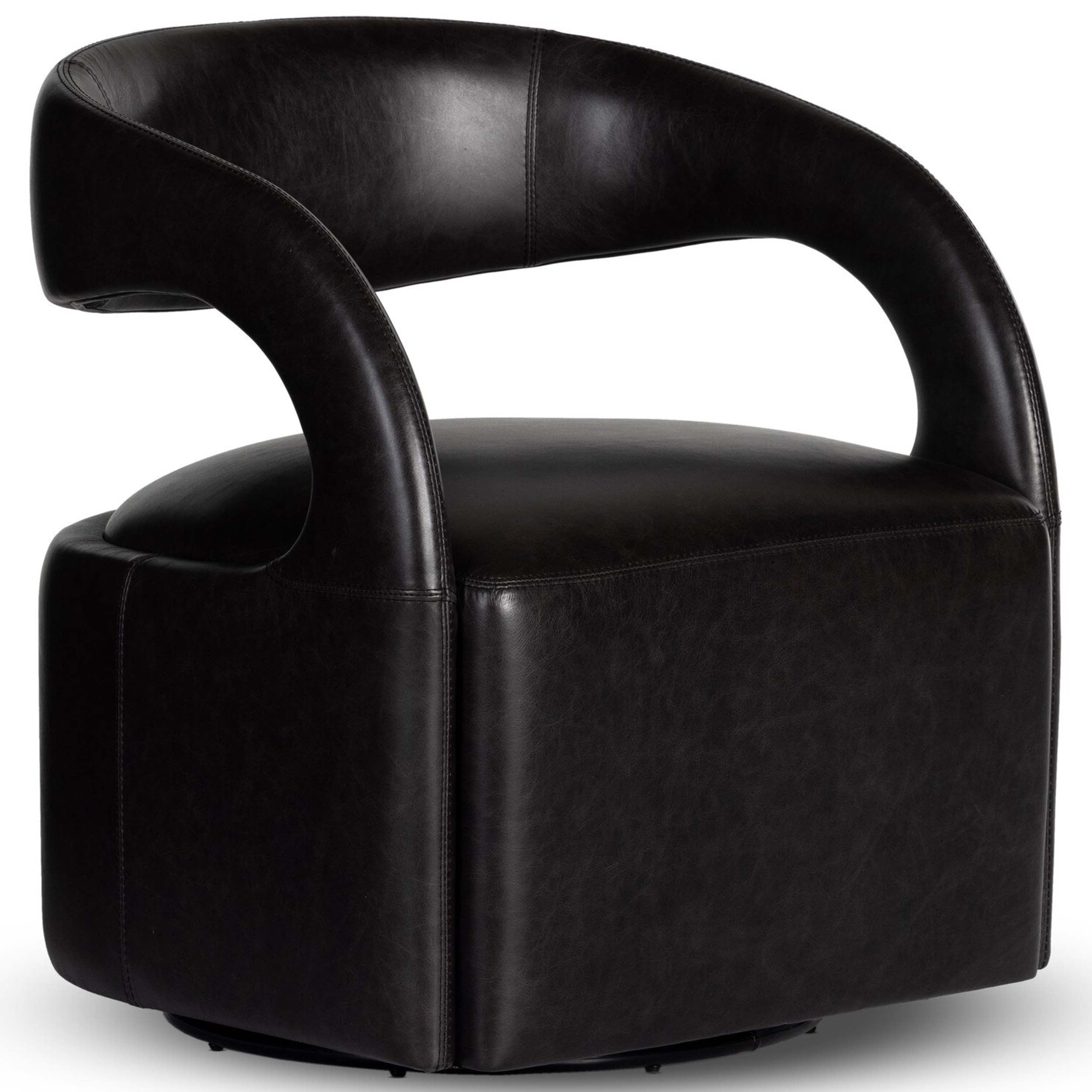 Hawkins Swivel Chair, Sonoma Black