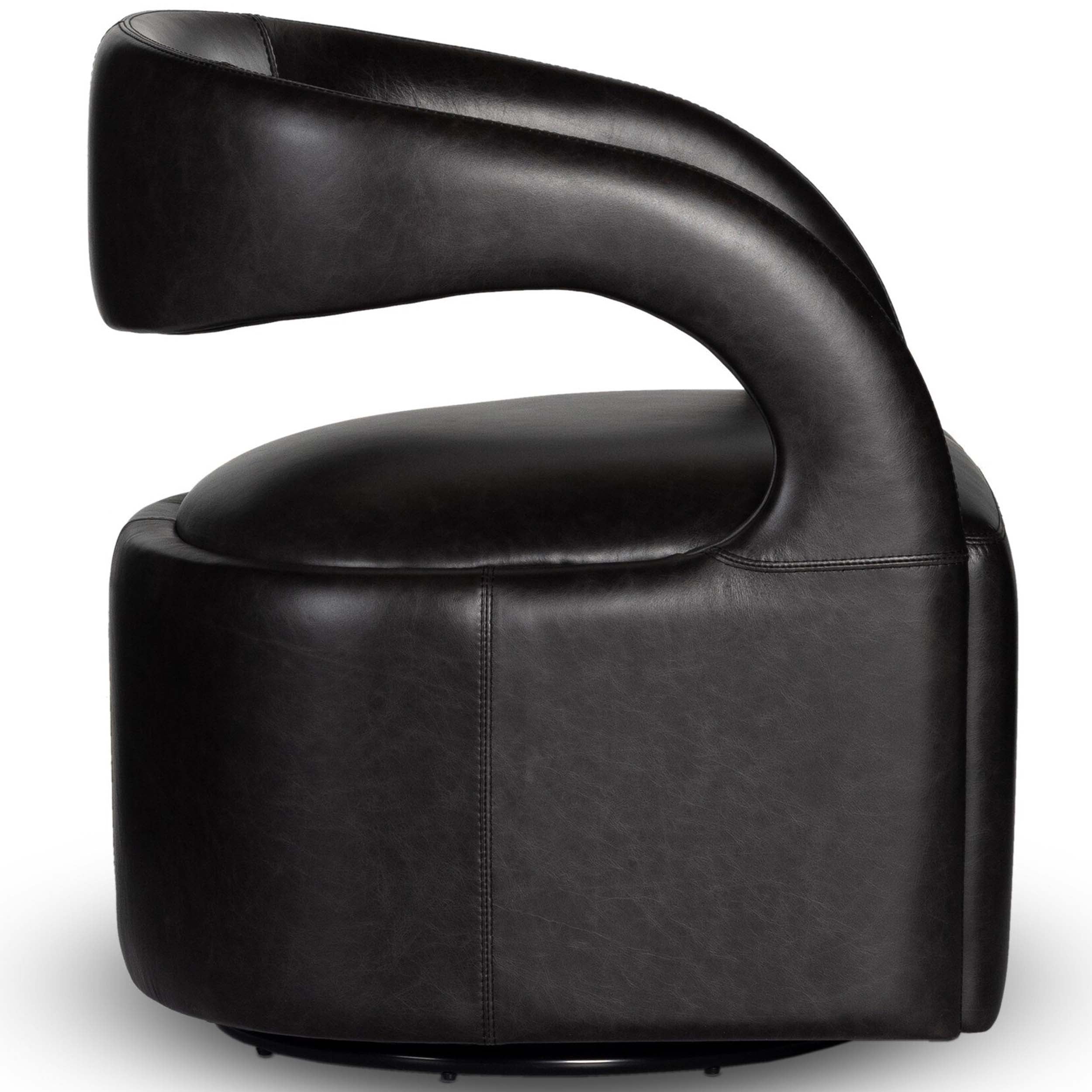 Hawkins Swivel Chair, Sonoma Black