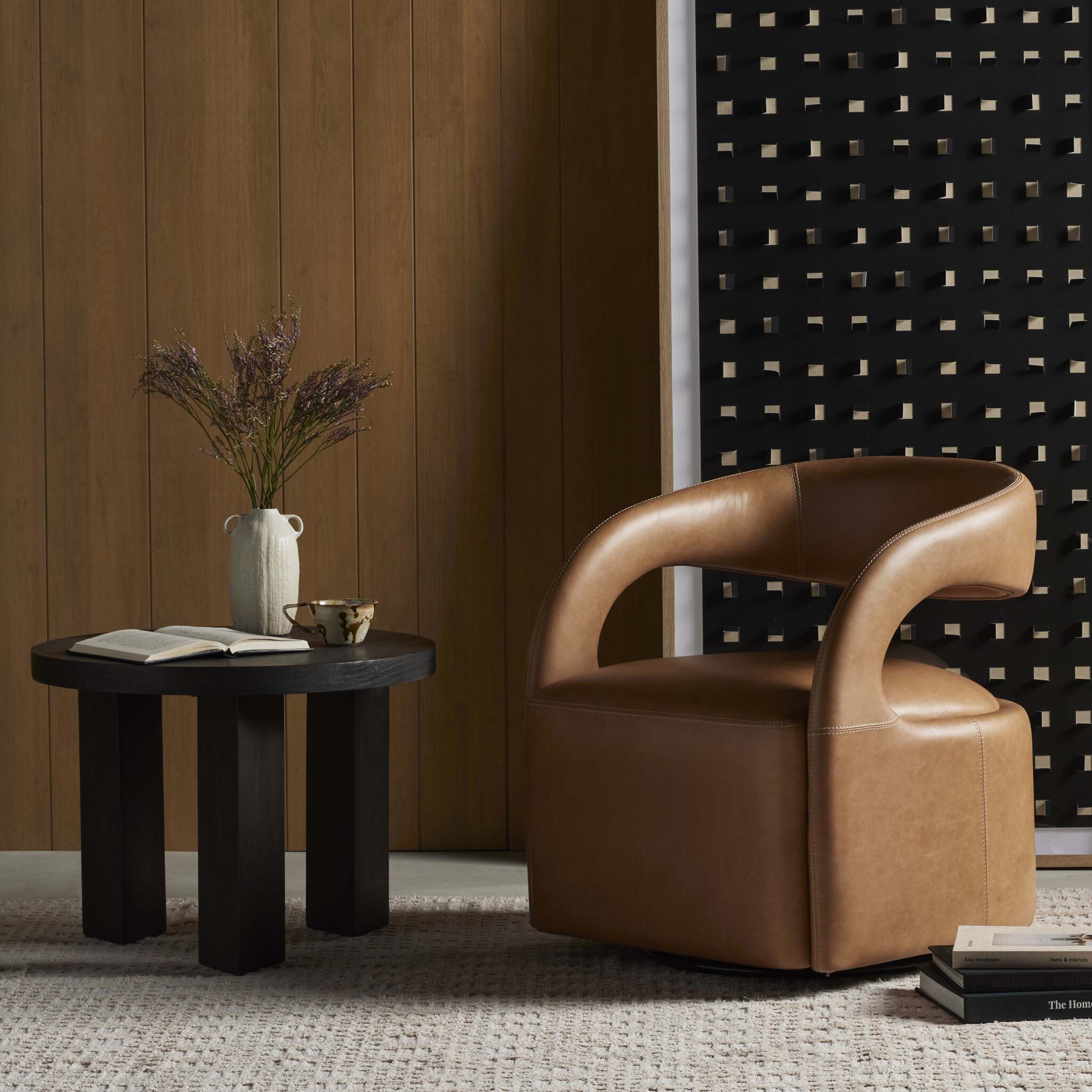 Hawkins Swivel Chair, Sonoma Butterscotch