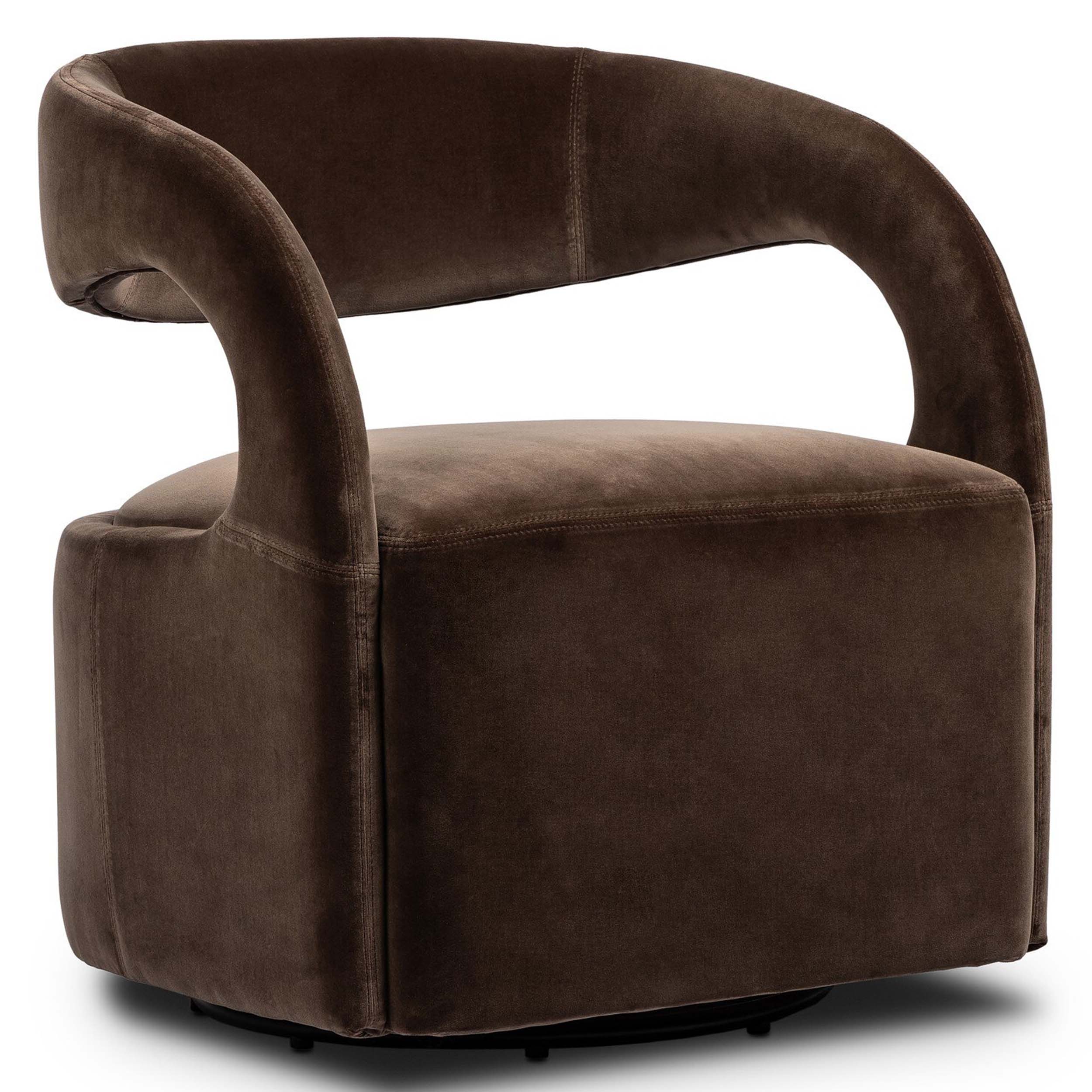 Hawkins Swivel Chair, Surrey Mink