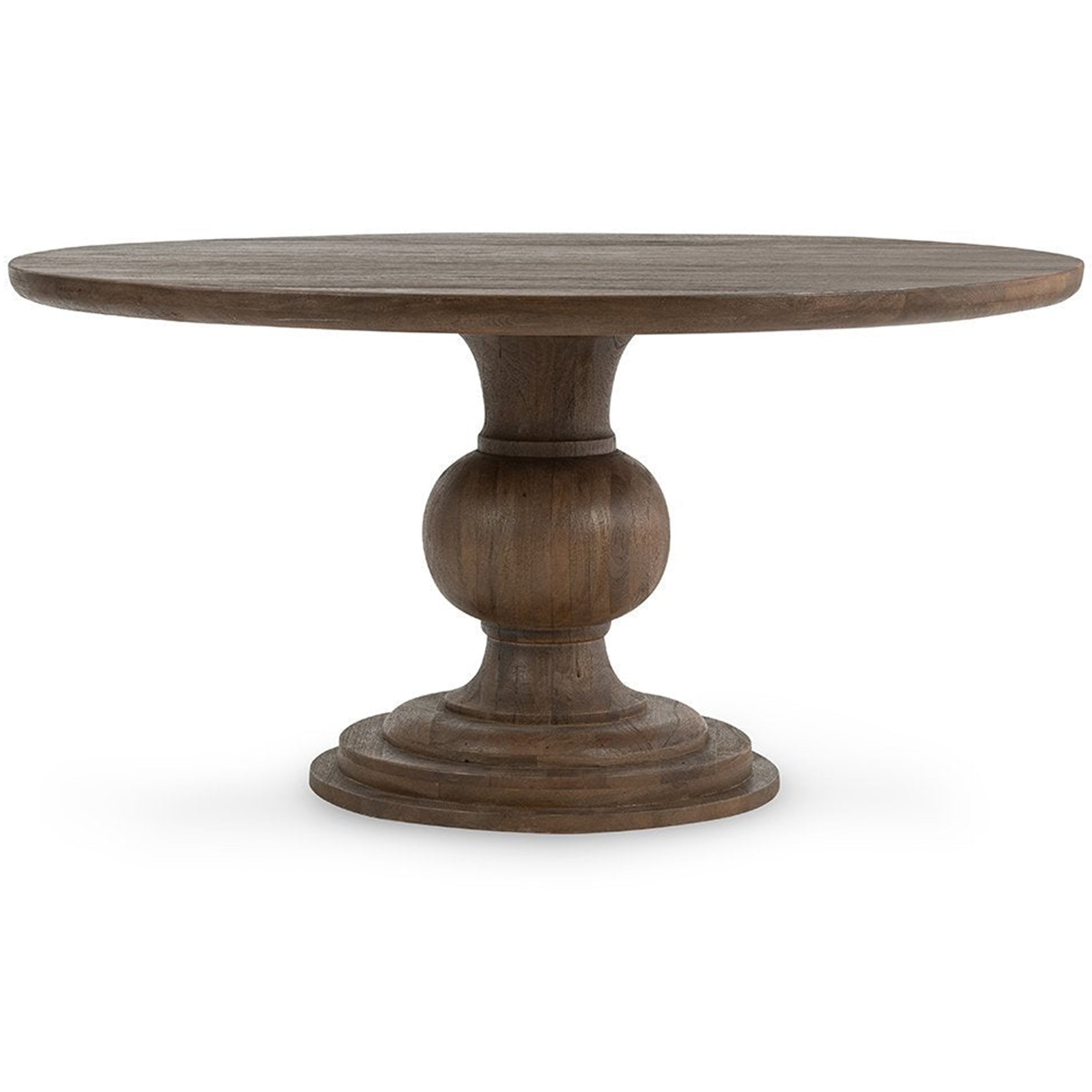 Hera Solid Wood Dining Table, Brown