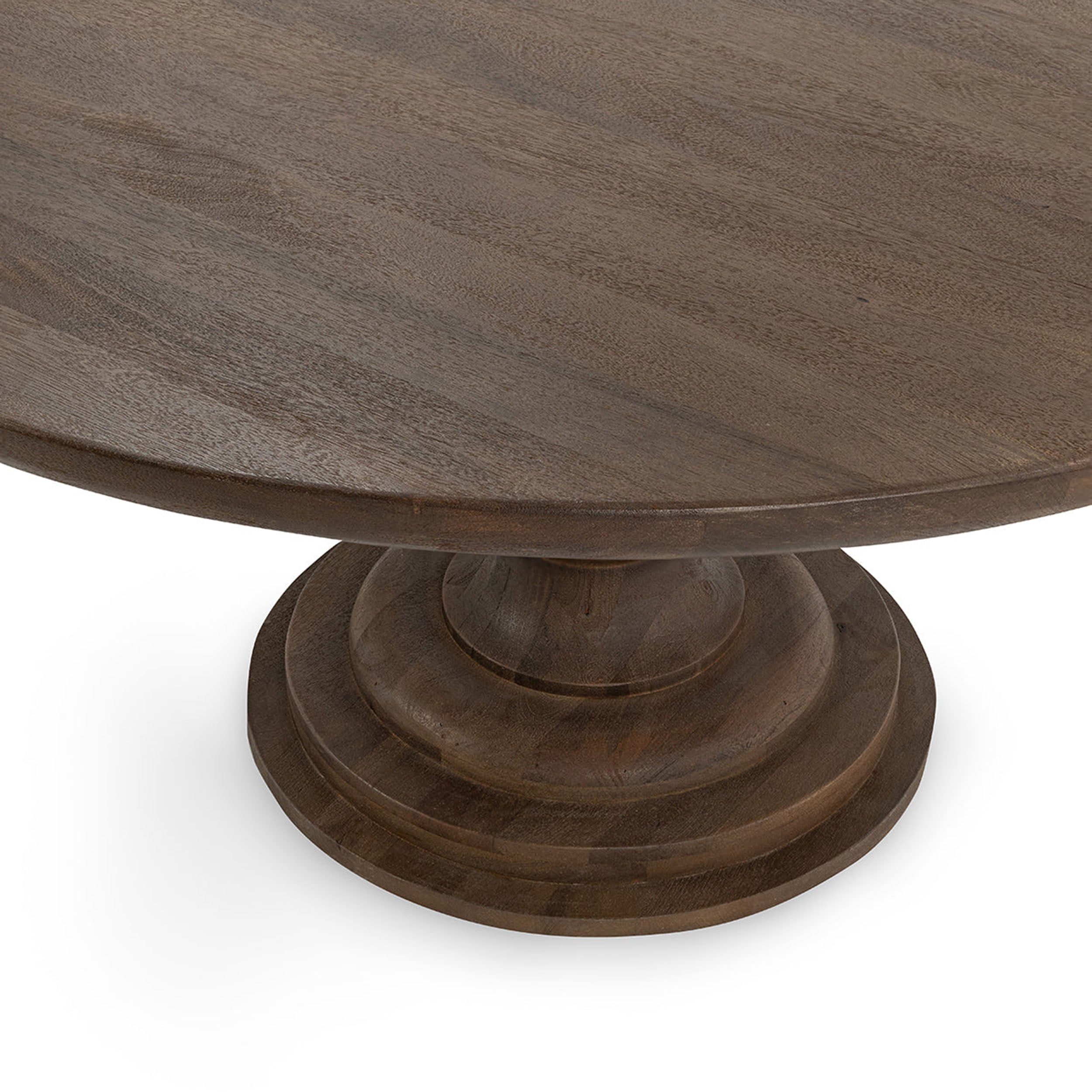Hera Solid Wood Dining Table, Brown