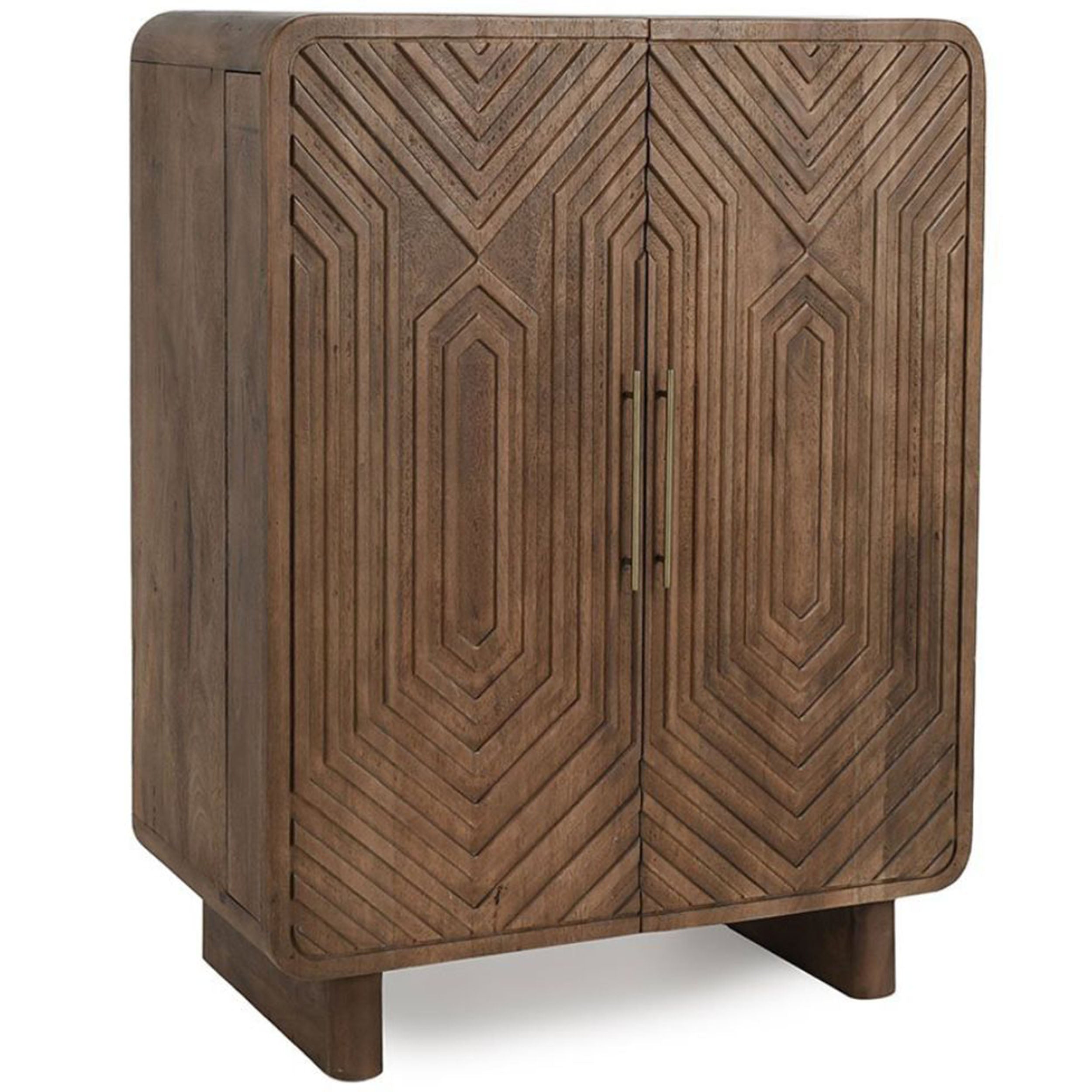 Holmes Bar Cabinet, Artisan Brown
