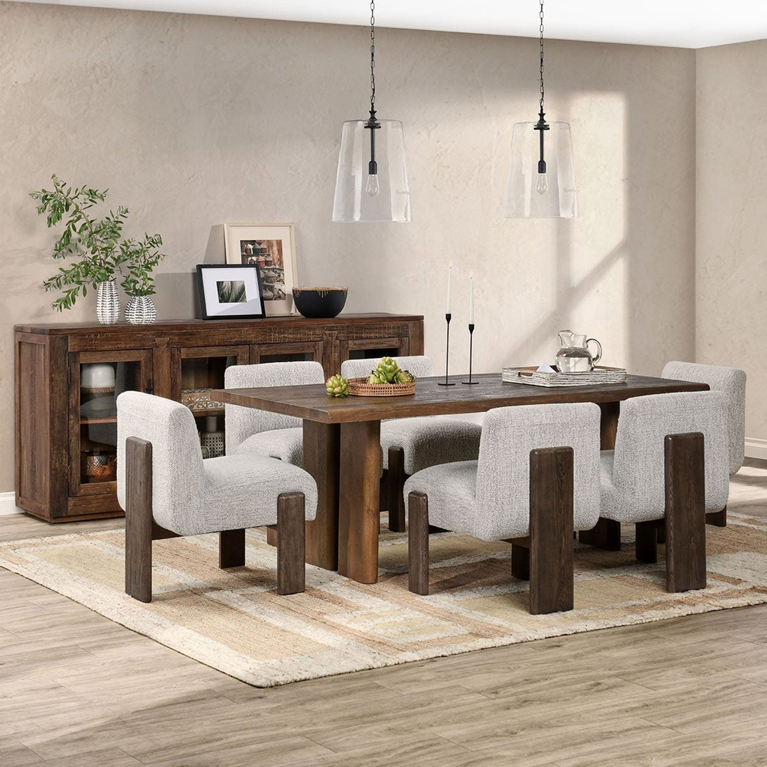 Holmes Dining Table, Artisan Brown