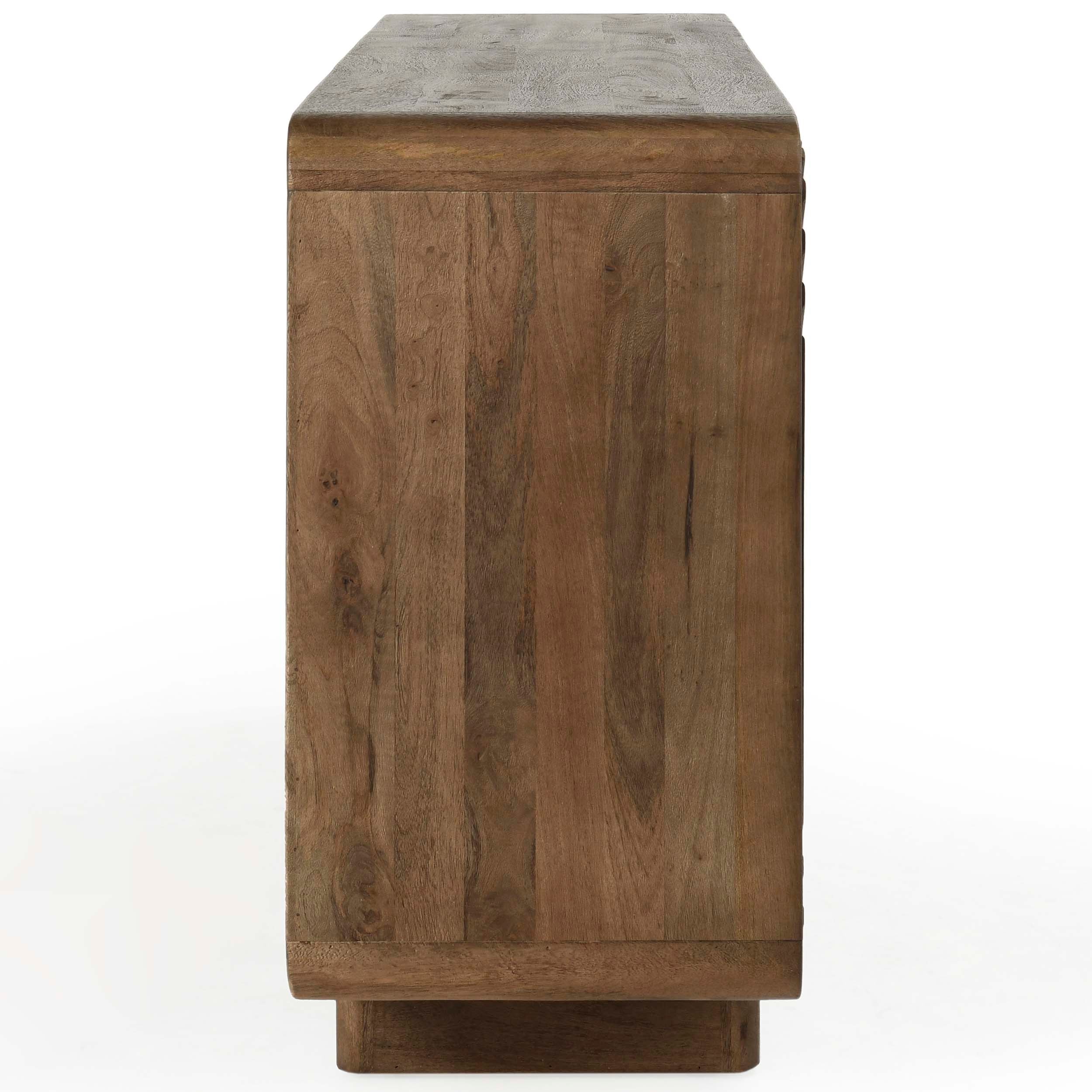 Holmes Solid Wood 4Dr Buffet, Artisan Brown