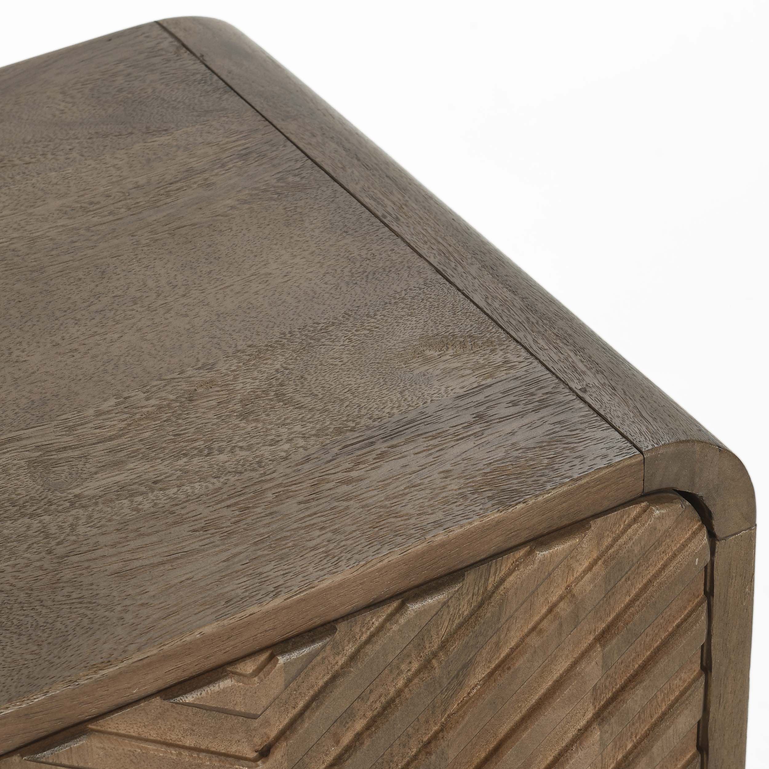 Holmes Solid Wood 4Dr Buffet, Artisan Brown