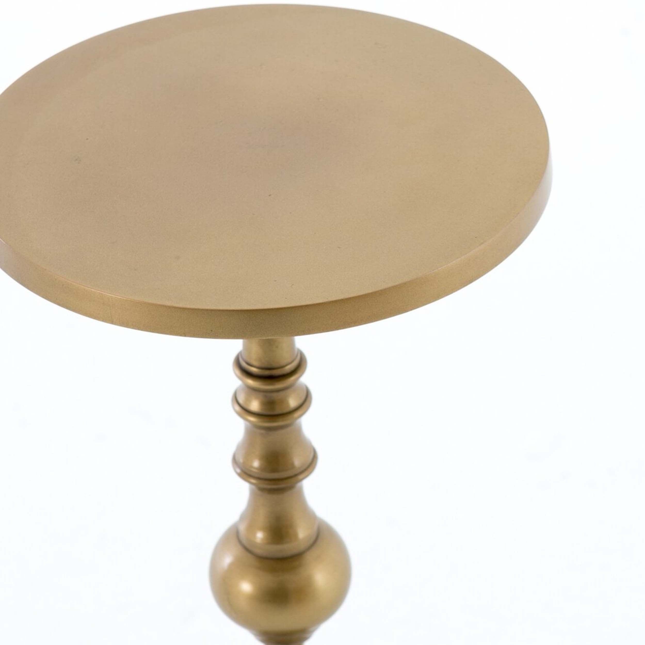 Calhoun End Table, Antique Brass Aluminum
