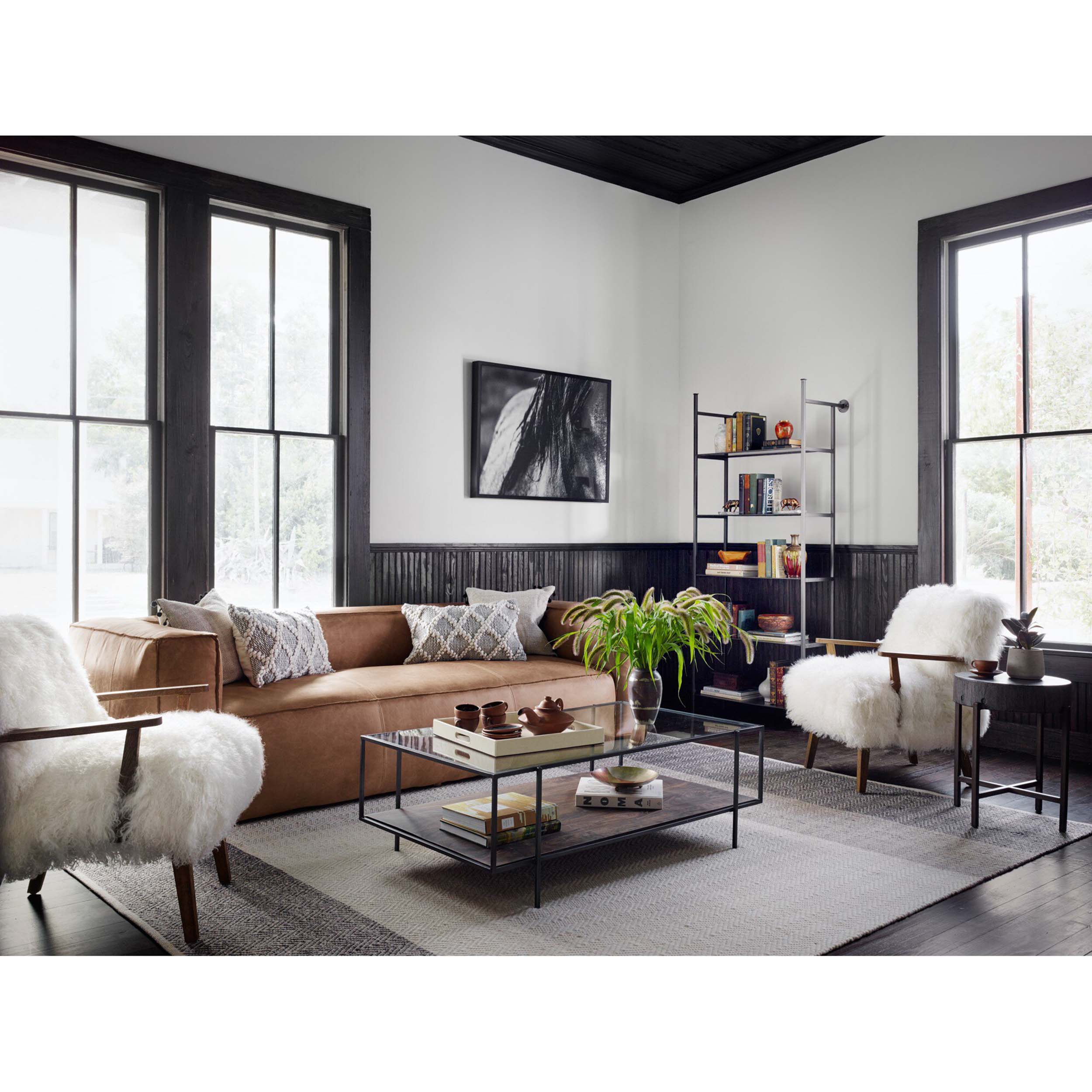 Byron Coffee Table, Dark Iron
