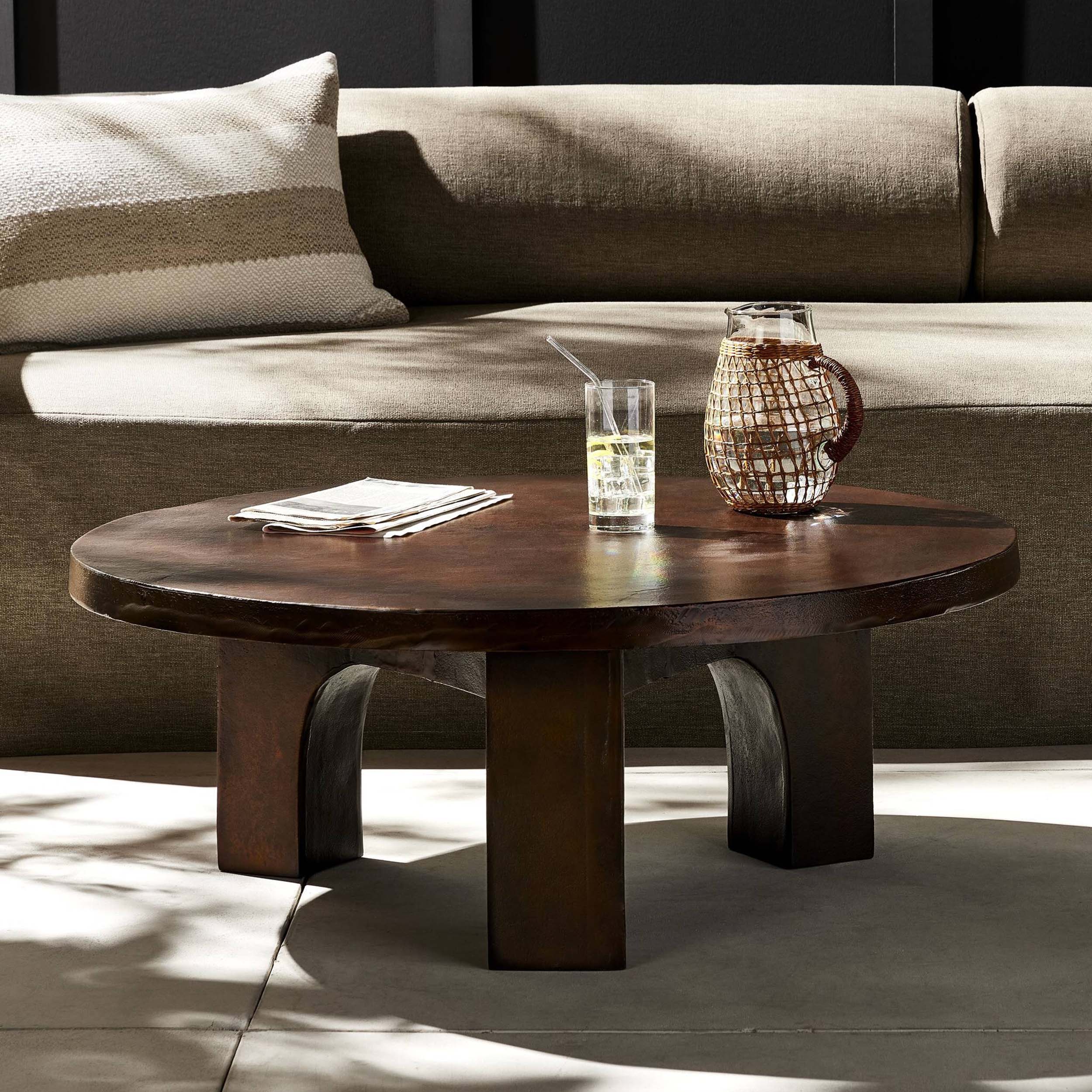 Cruz Coffee Table, Antique Rust