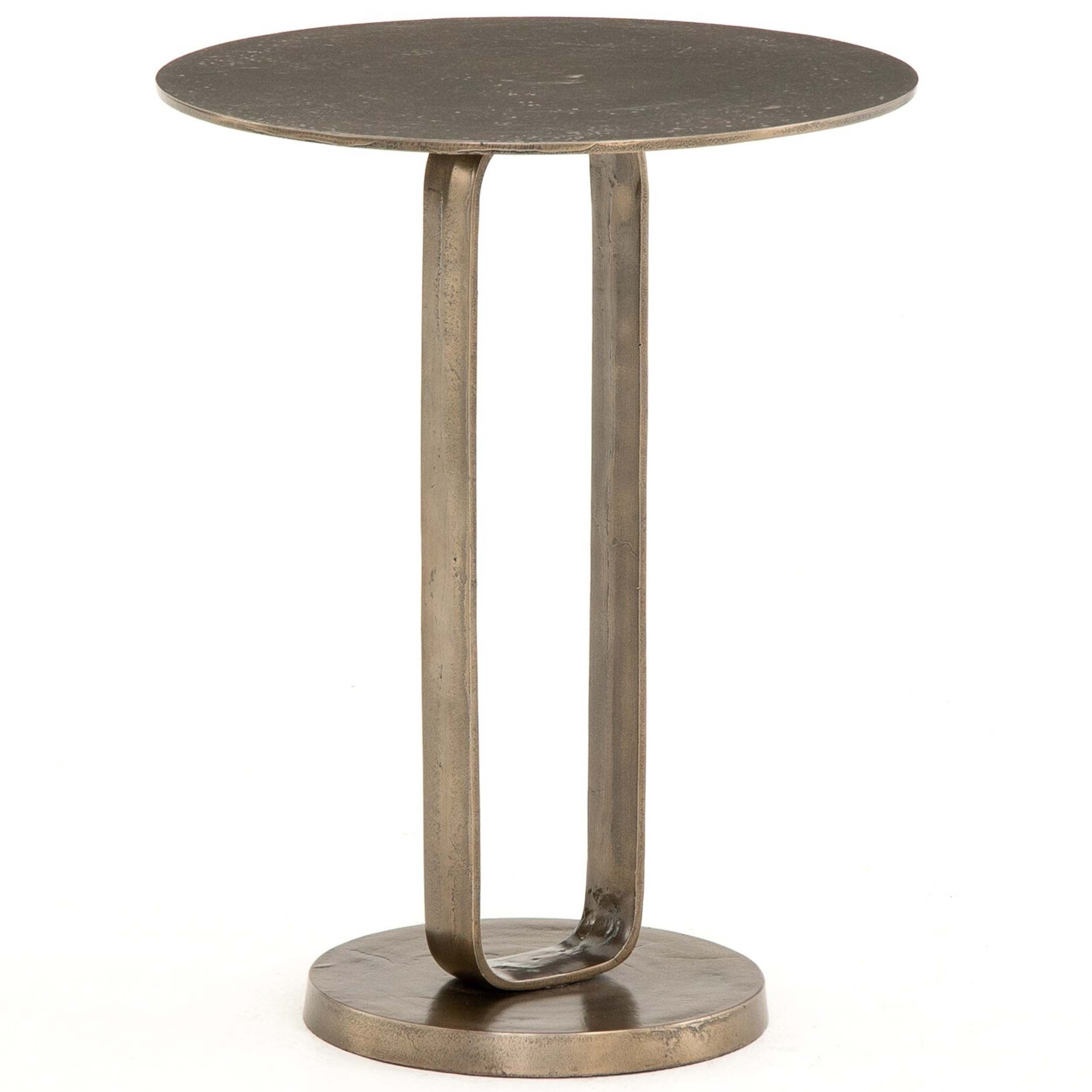 Douglas End Table, Aged Bronze