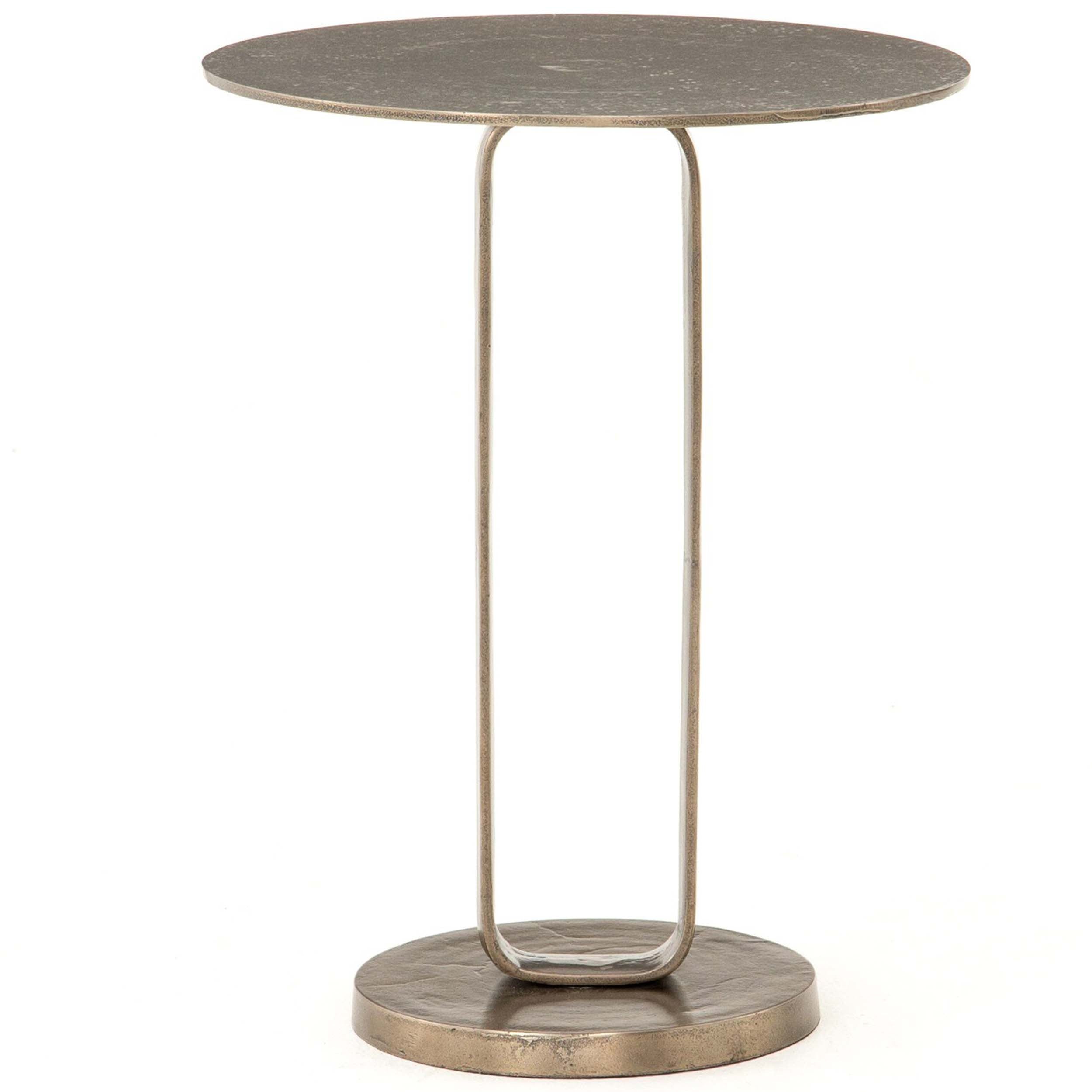 Douglas End Table, Aged Bronze