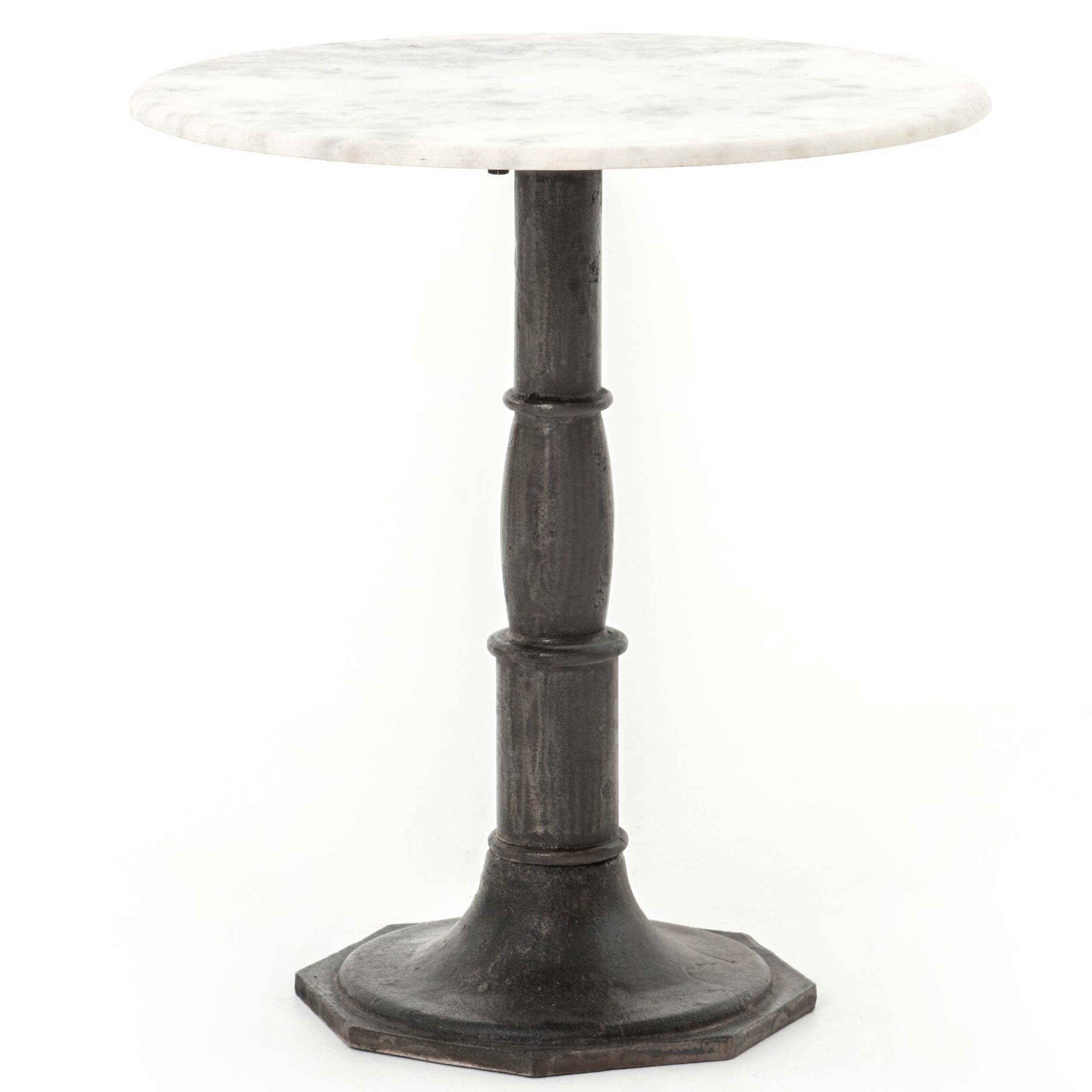 Lucy Side Table, White Marble
