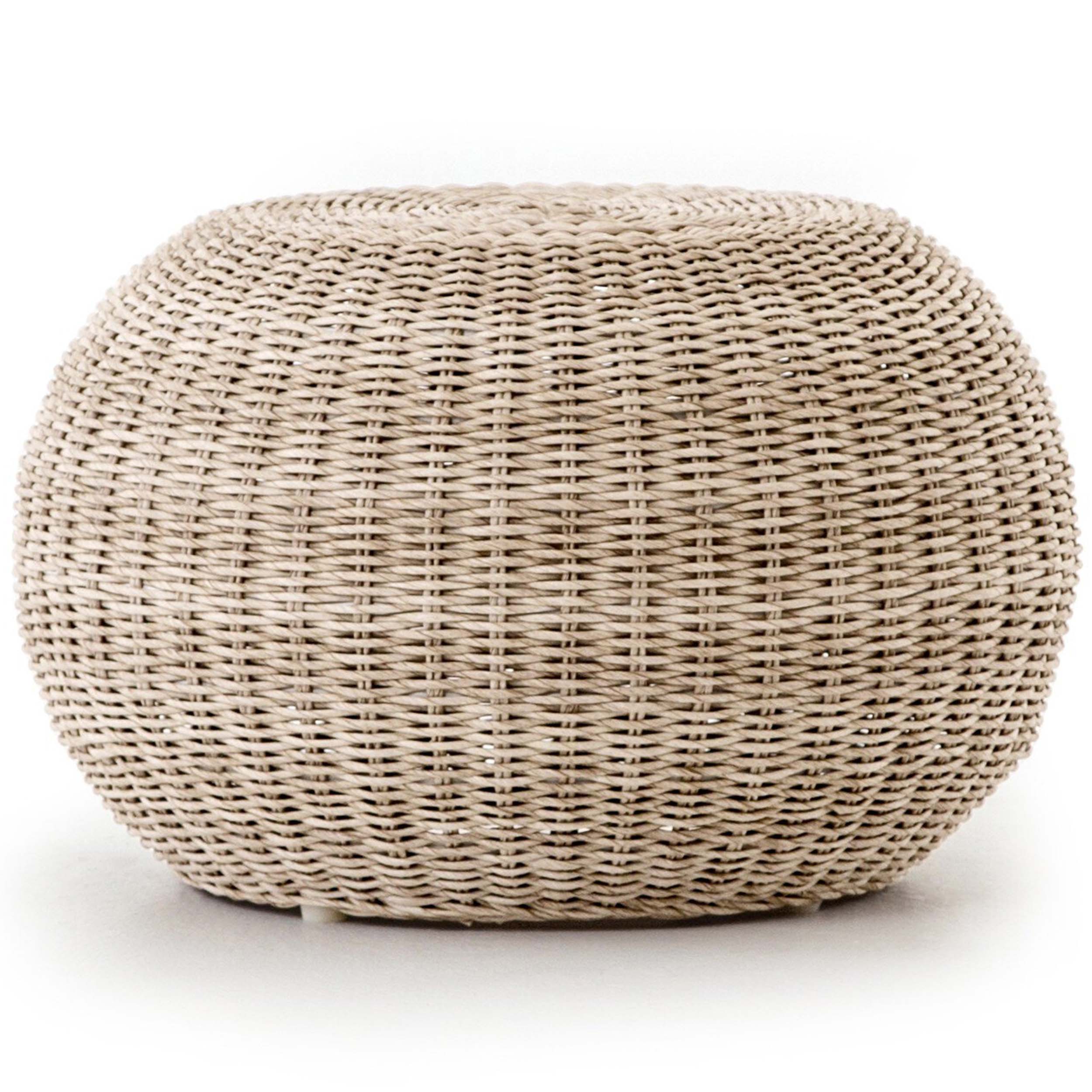 Phoenix Outdoor Accent Stool, Vintage White
