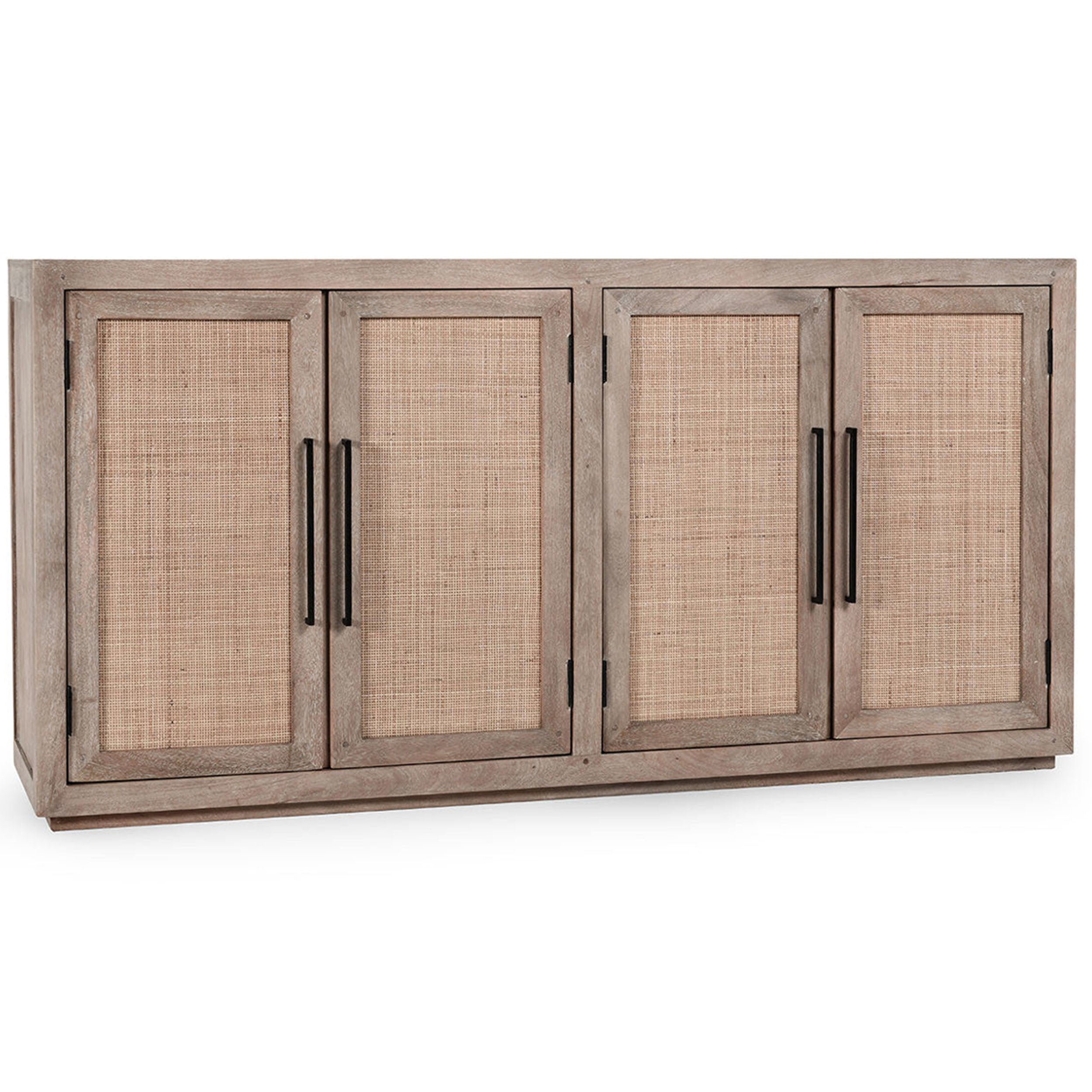 Jenson Solid Wood 4Dr Cabinet, Meadow Taupe