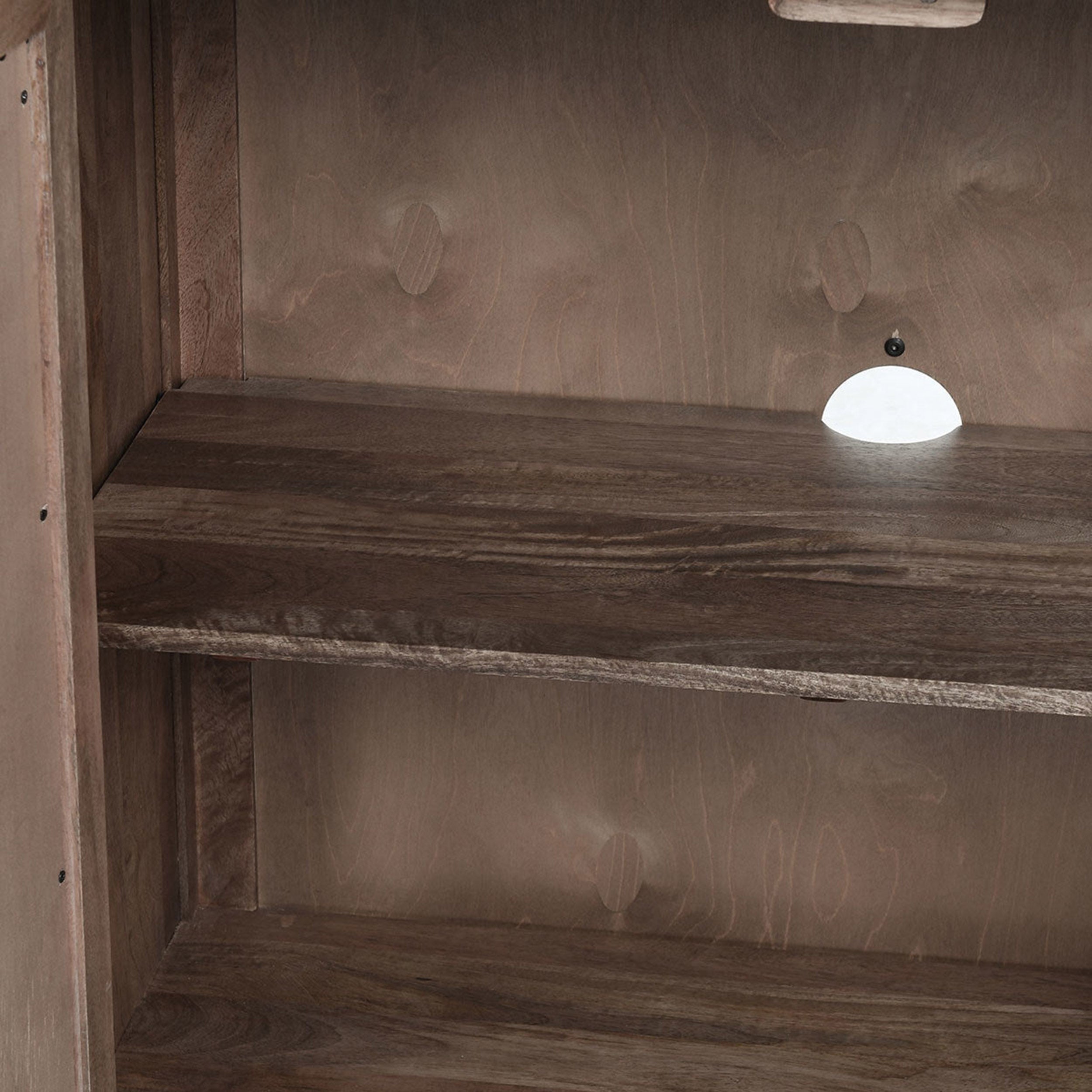 Jenson Solid Wood 4Dr Cabinet, Meadow Taupe