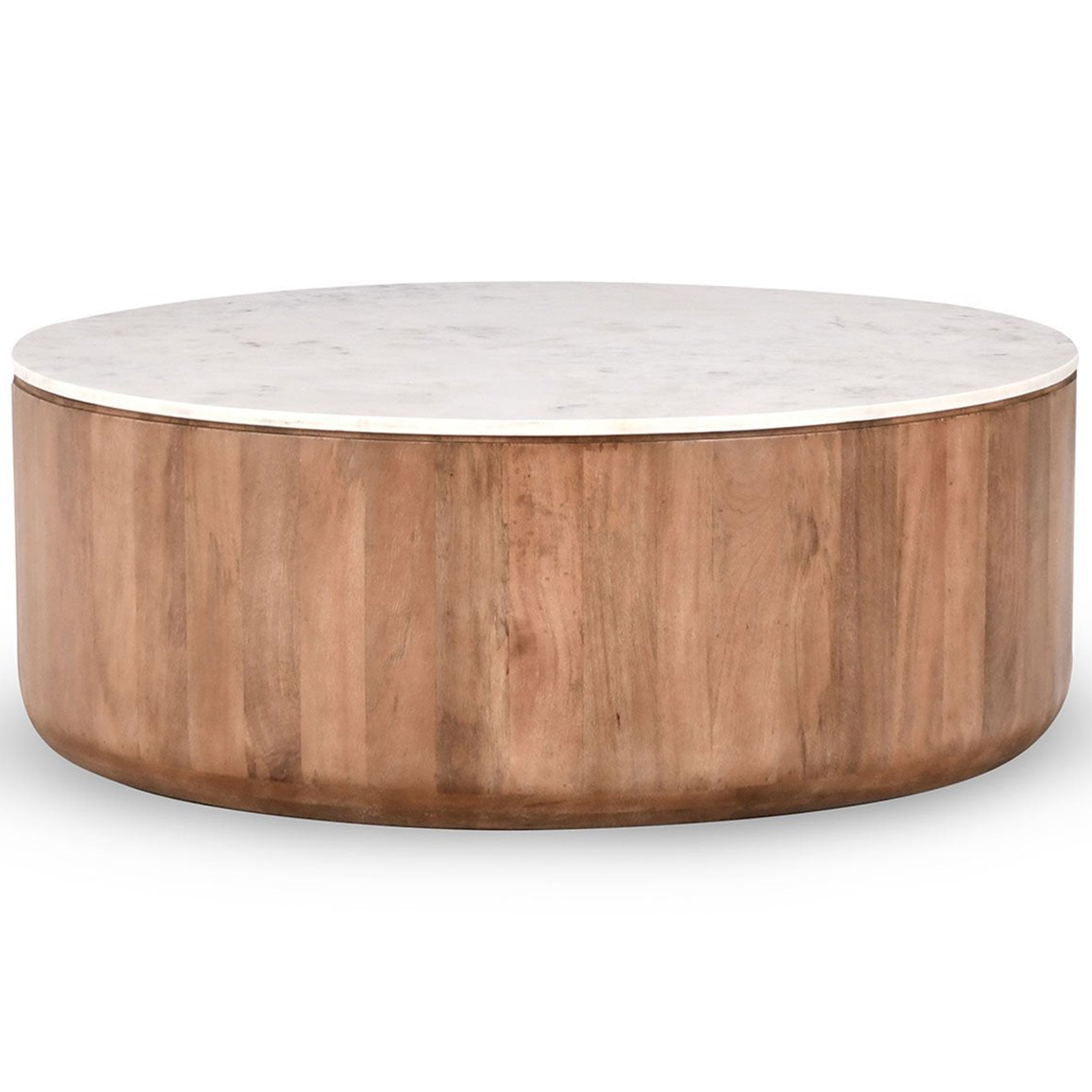 Josie Round Coffee Table, Hickory Brown