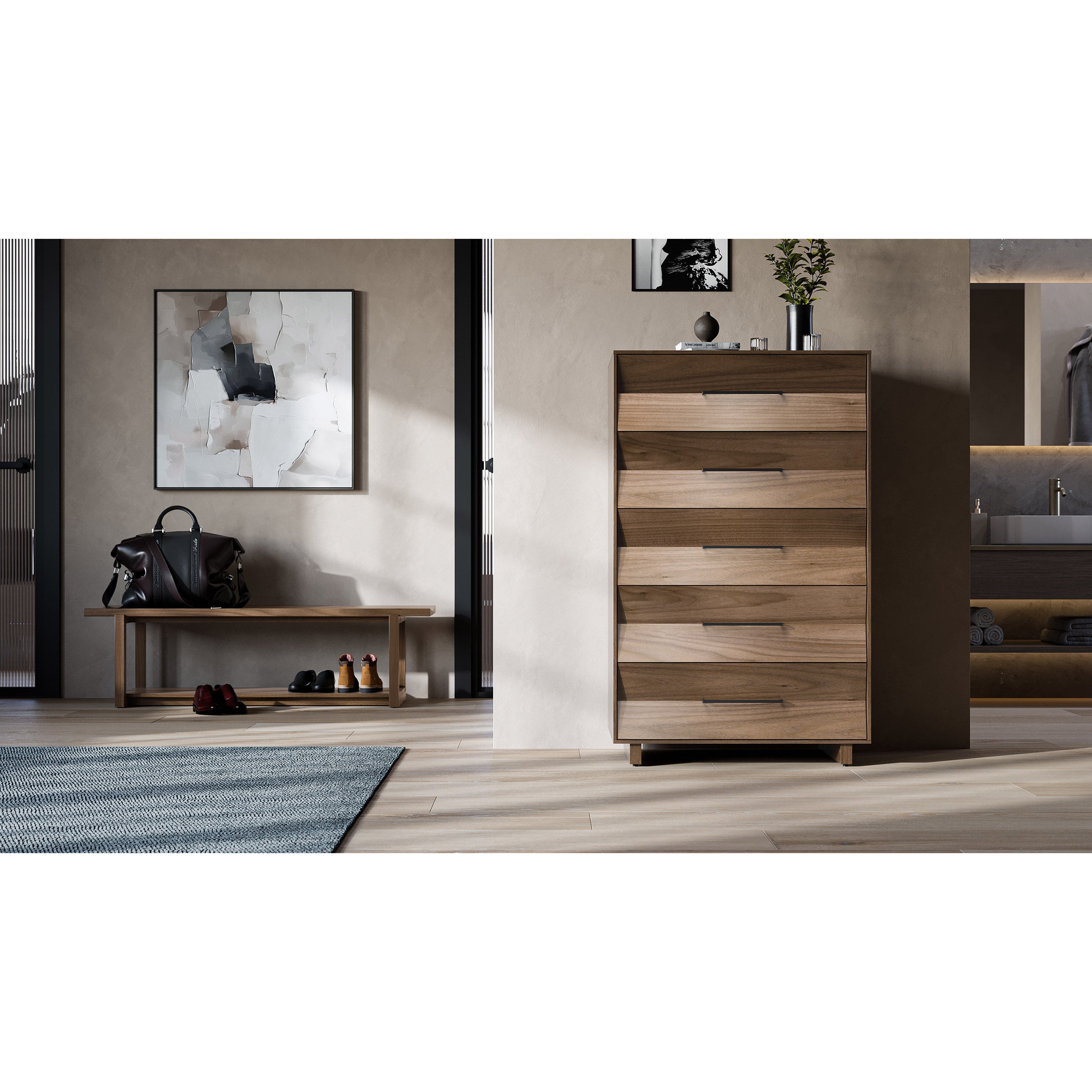 KAVA Bedroom 9685, Natural Walnut