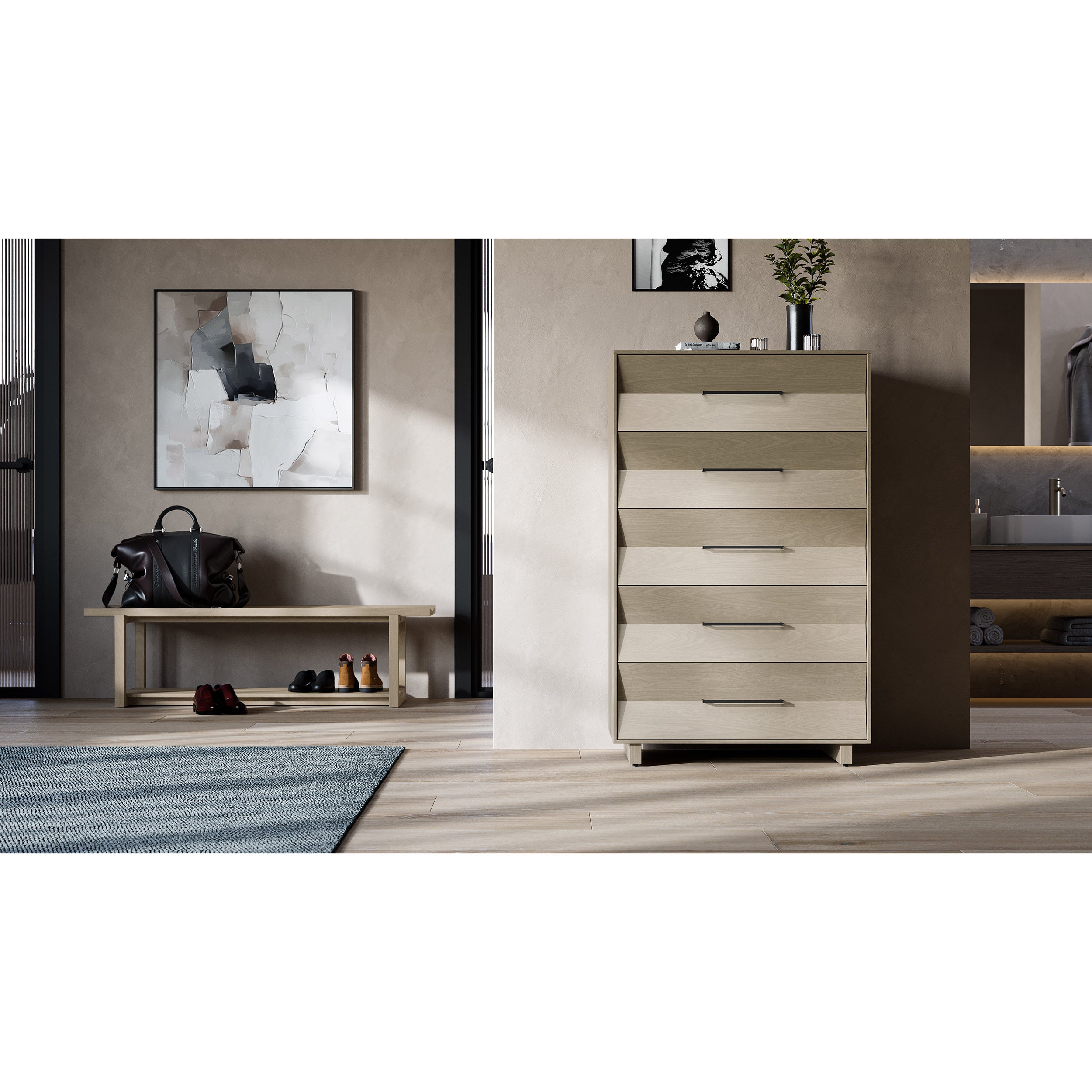 KAVA Bedroom 9685, Washed Oak