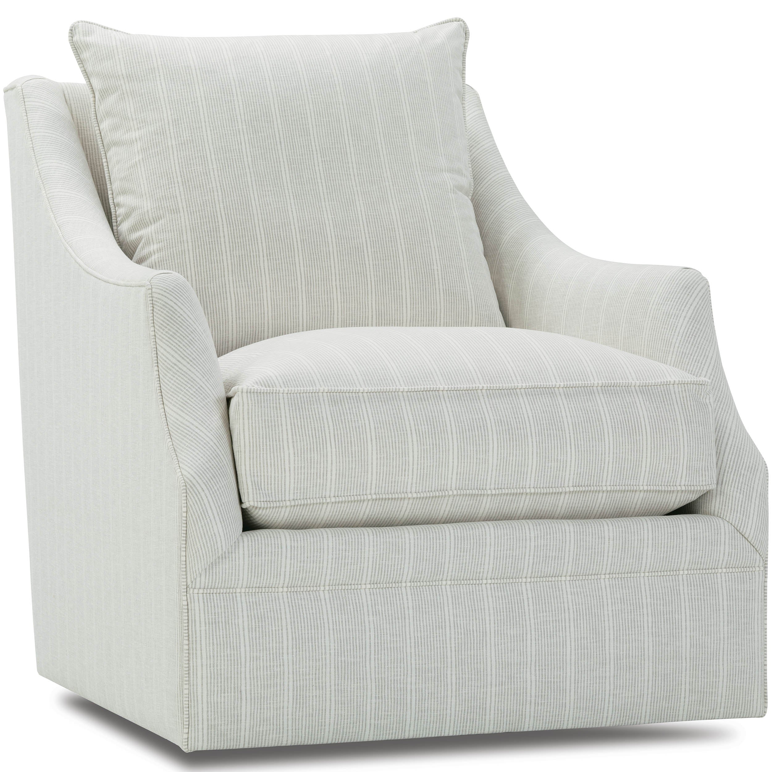 Kara Quick Ship Swivel Chair, Grey