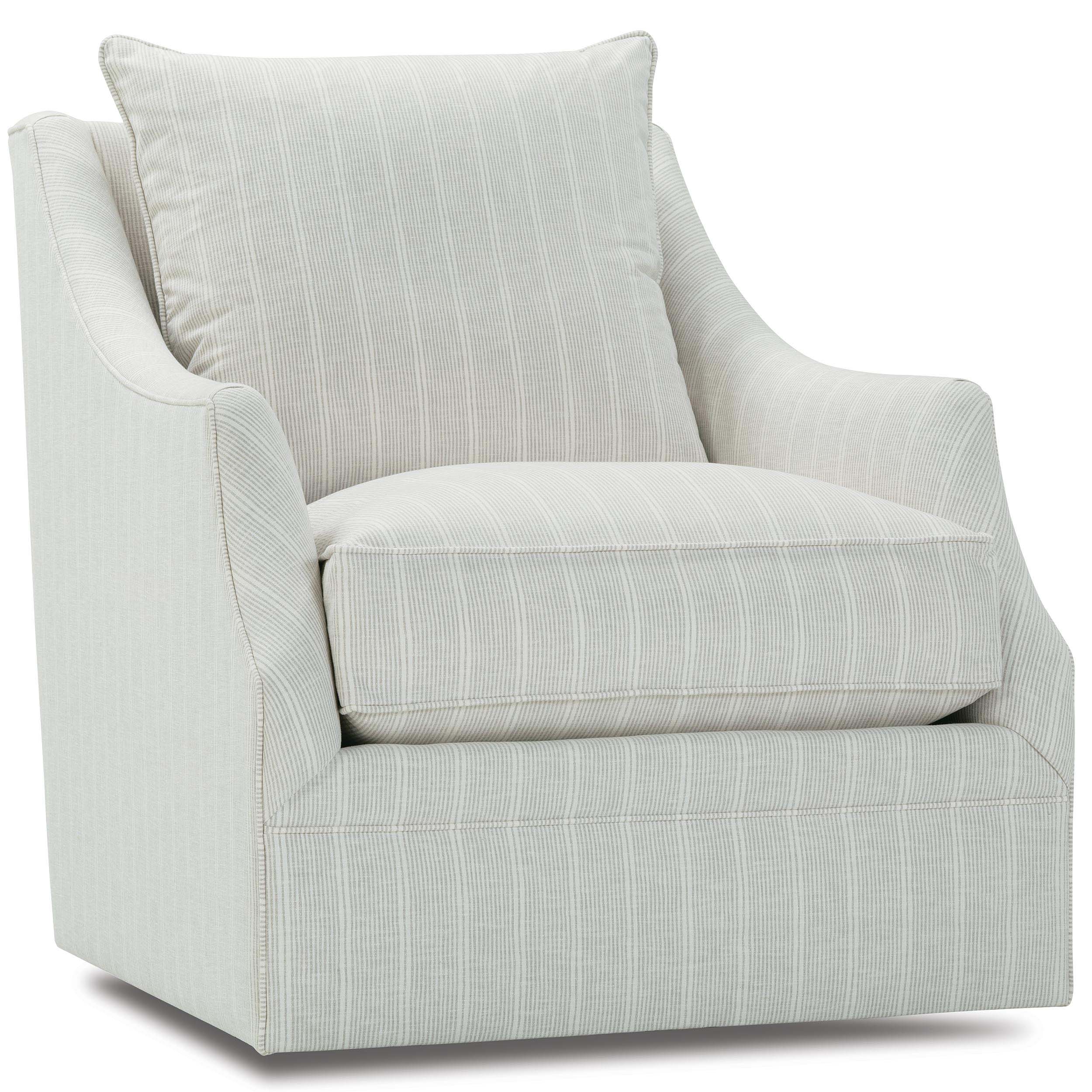 Kara Quick Ship Swivel Glider Chair, Grey