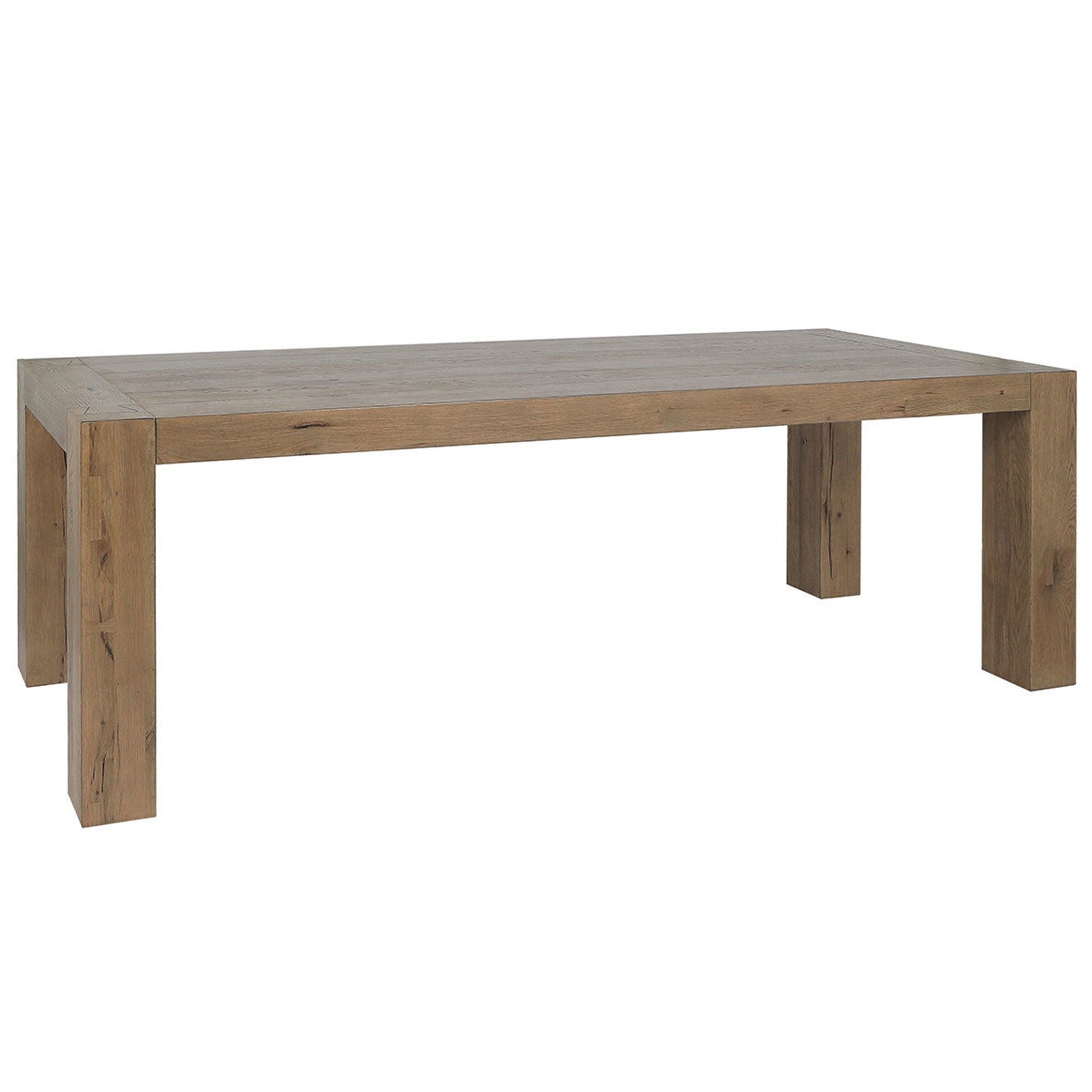 Kingston Rectangular Dining Table, Rustic Brown