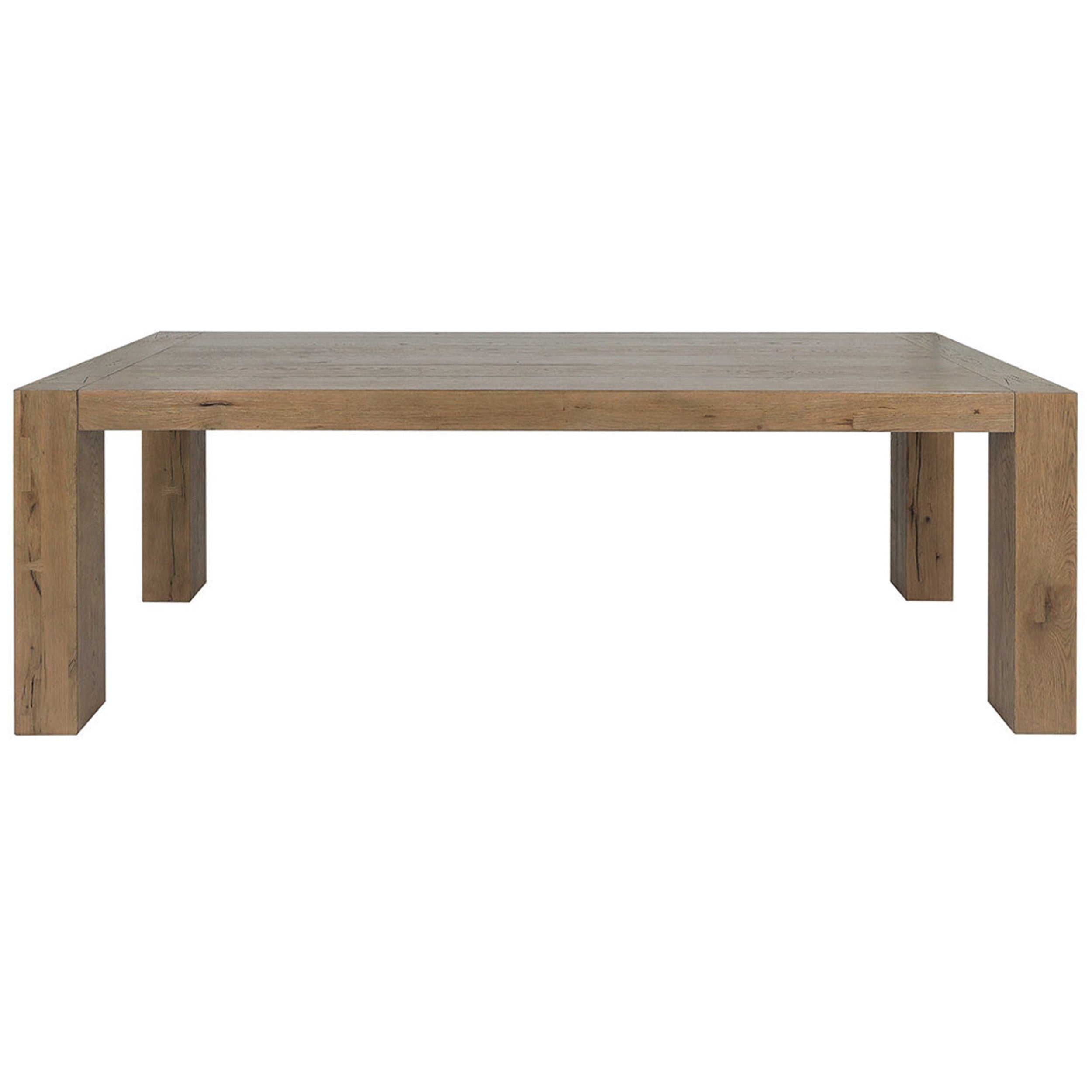 Kingston Rectangular Dining Table, Rustic Brown