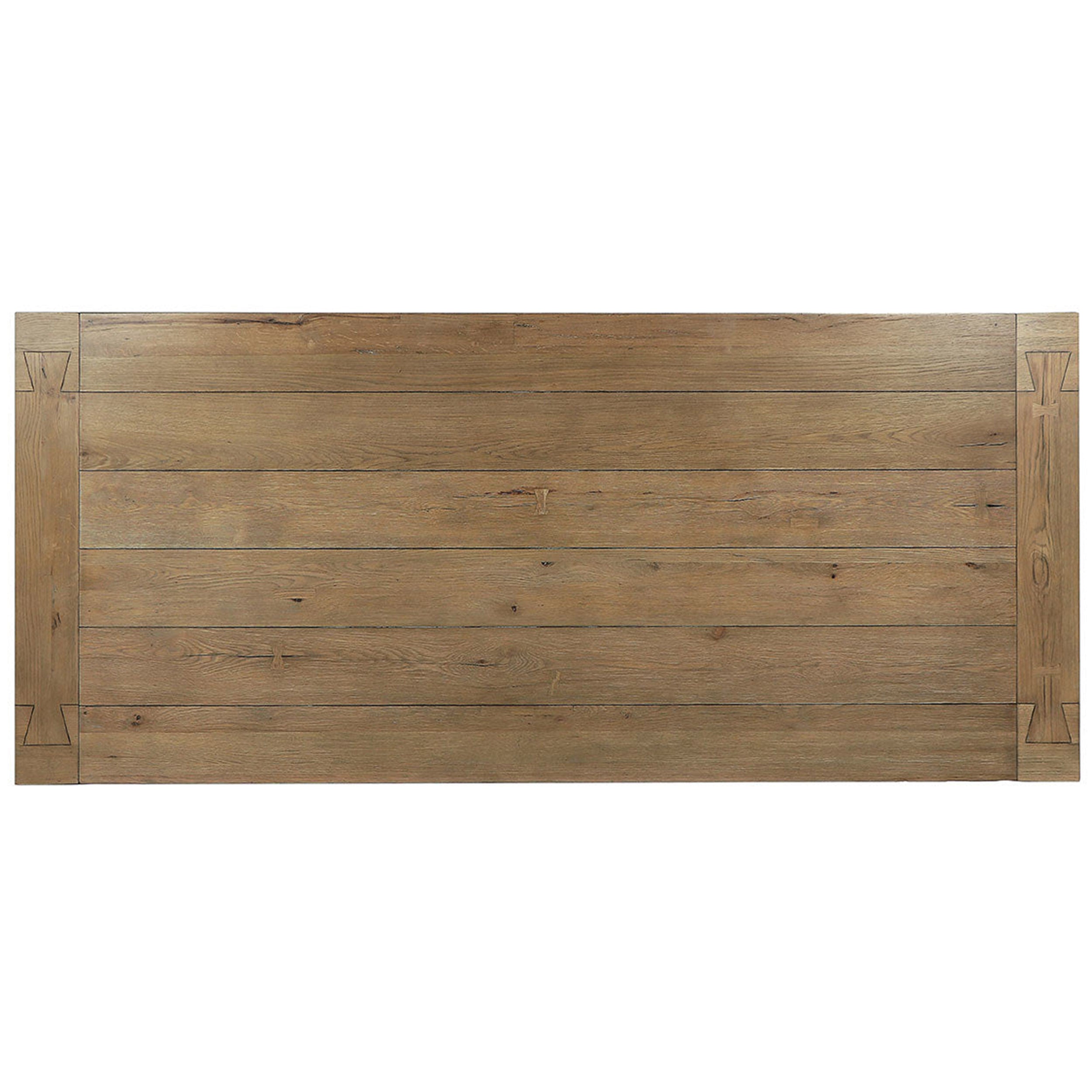Kingston Rectangular Dining Table, Rustic Brown