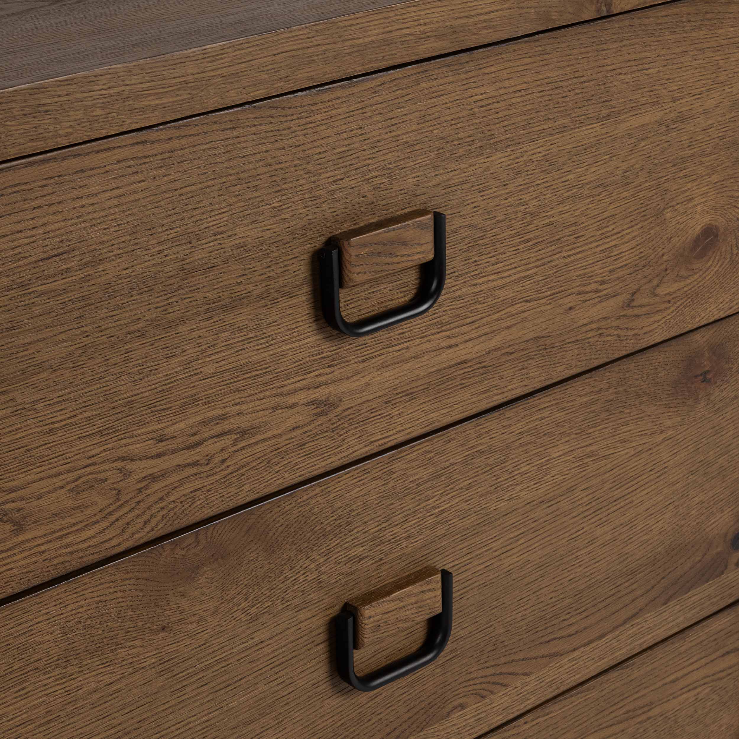Kyrie 6 Drawer Dresser, Tawny Brown