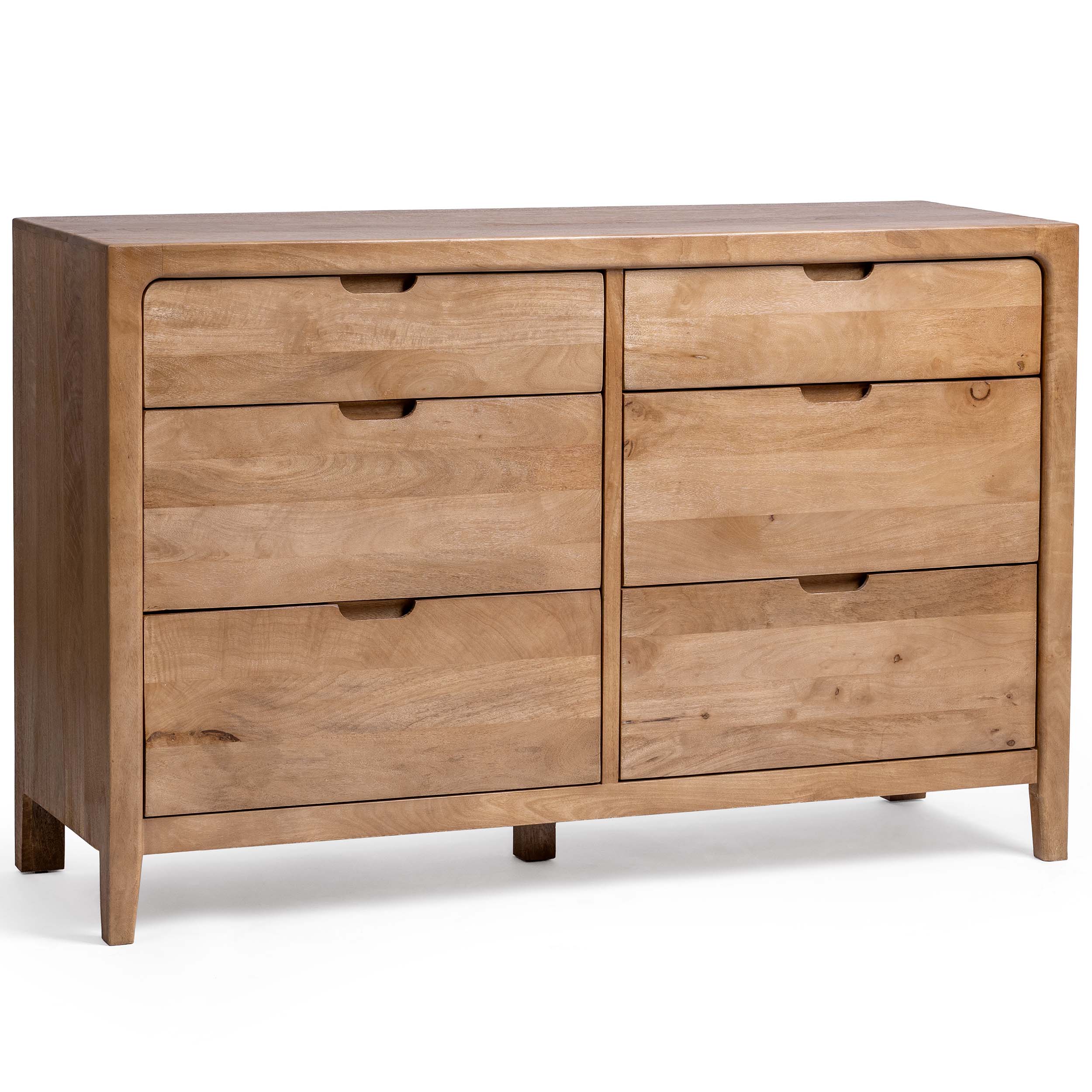 Laguna Solid Wood 6Dwr Dresser, Natural Maple