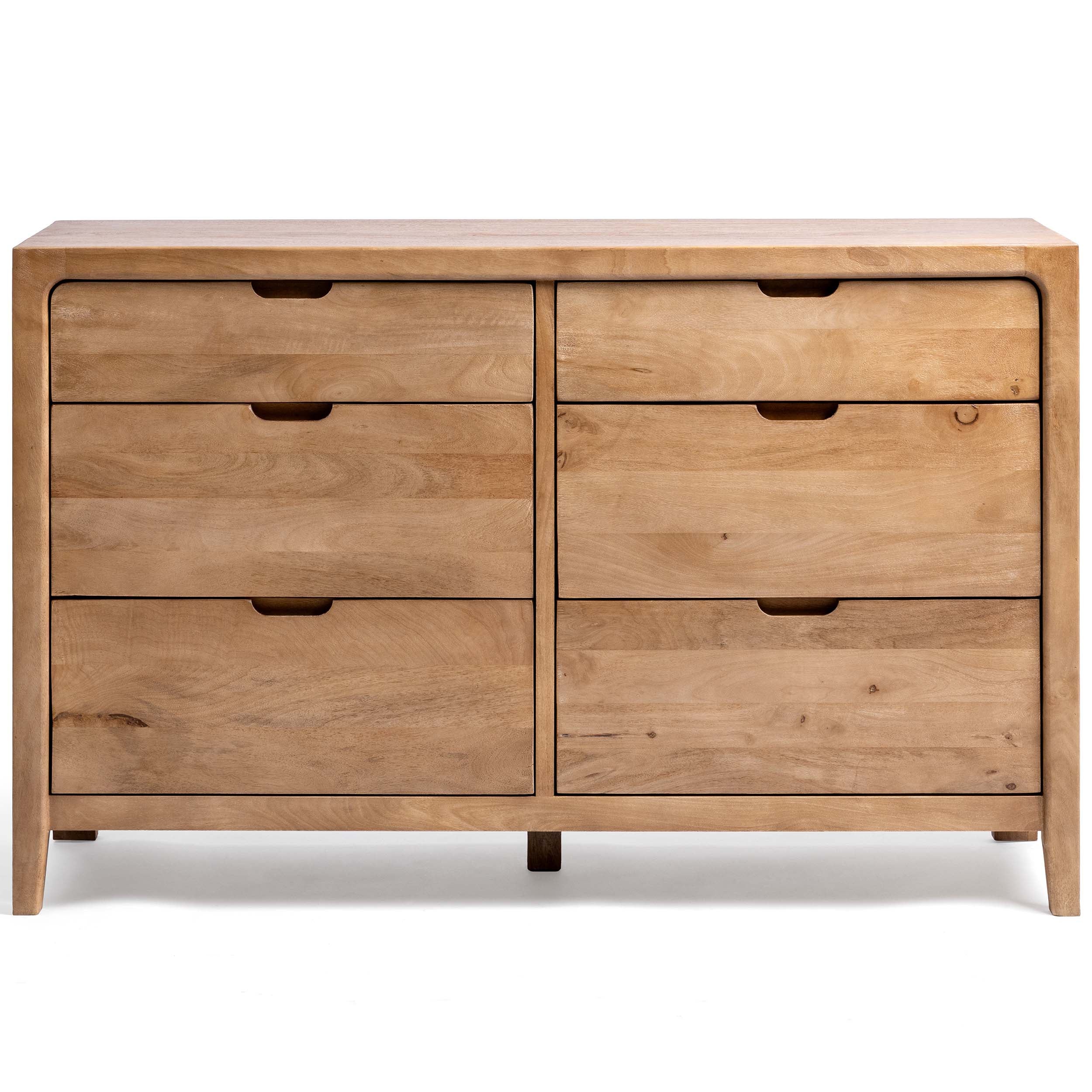Laguna Solid Wood 6Dwr Dresser, Natural Maple