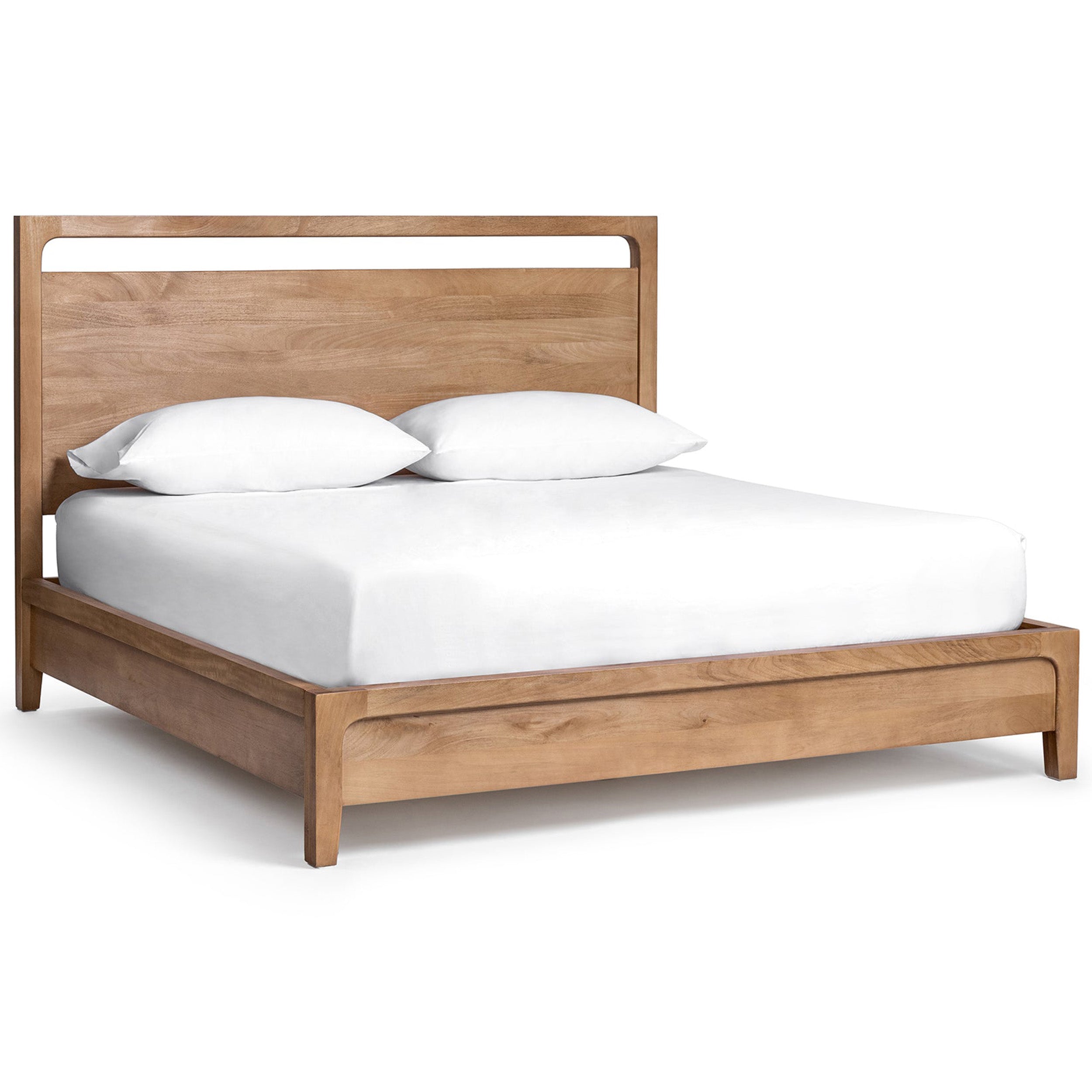 Laguna Solid Wood Bed, Natural Maple