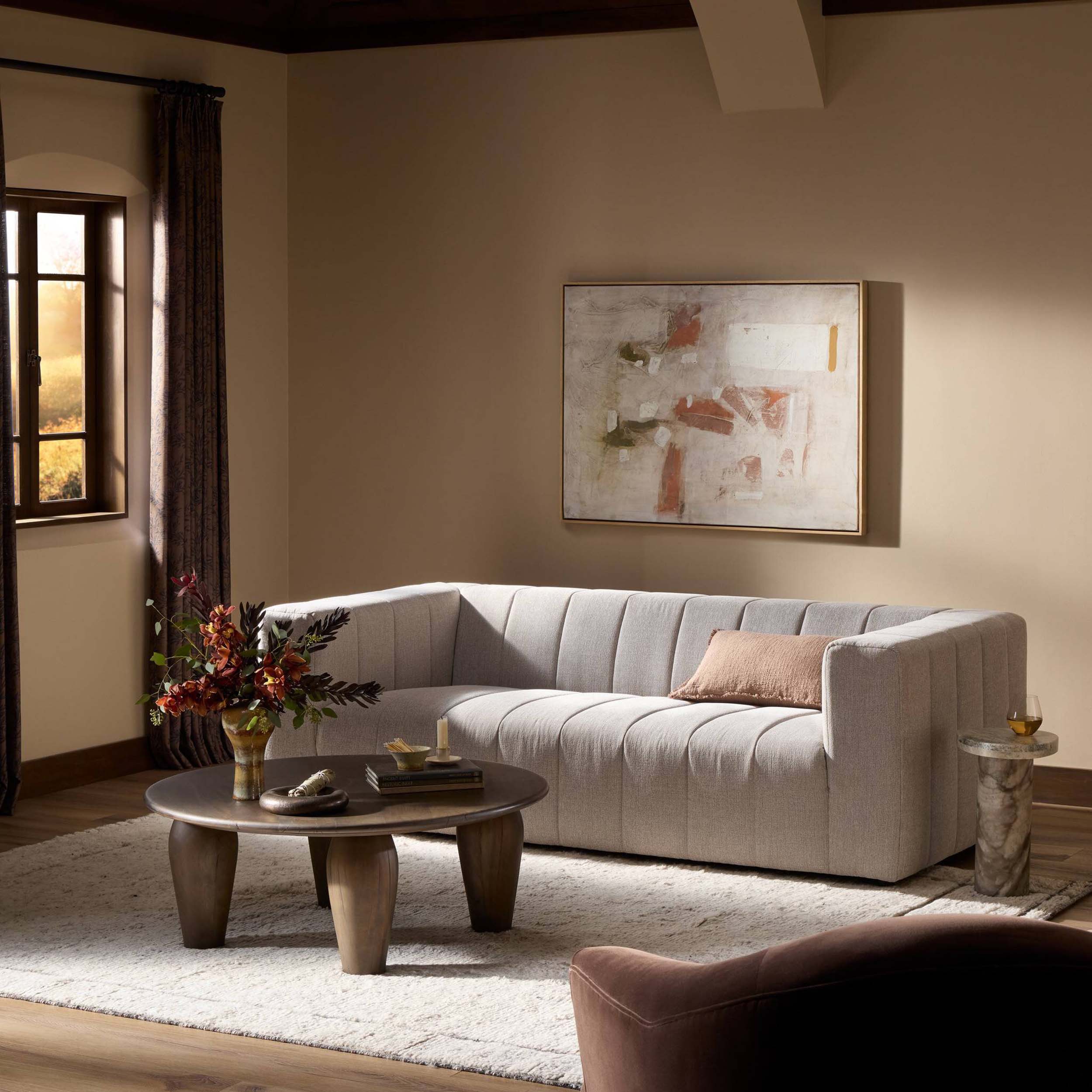 Langham Channeled Sofa, Napa Sandstone