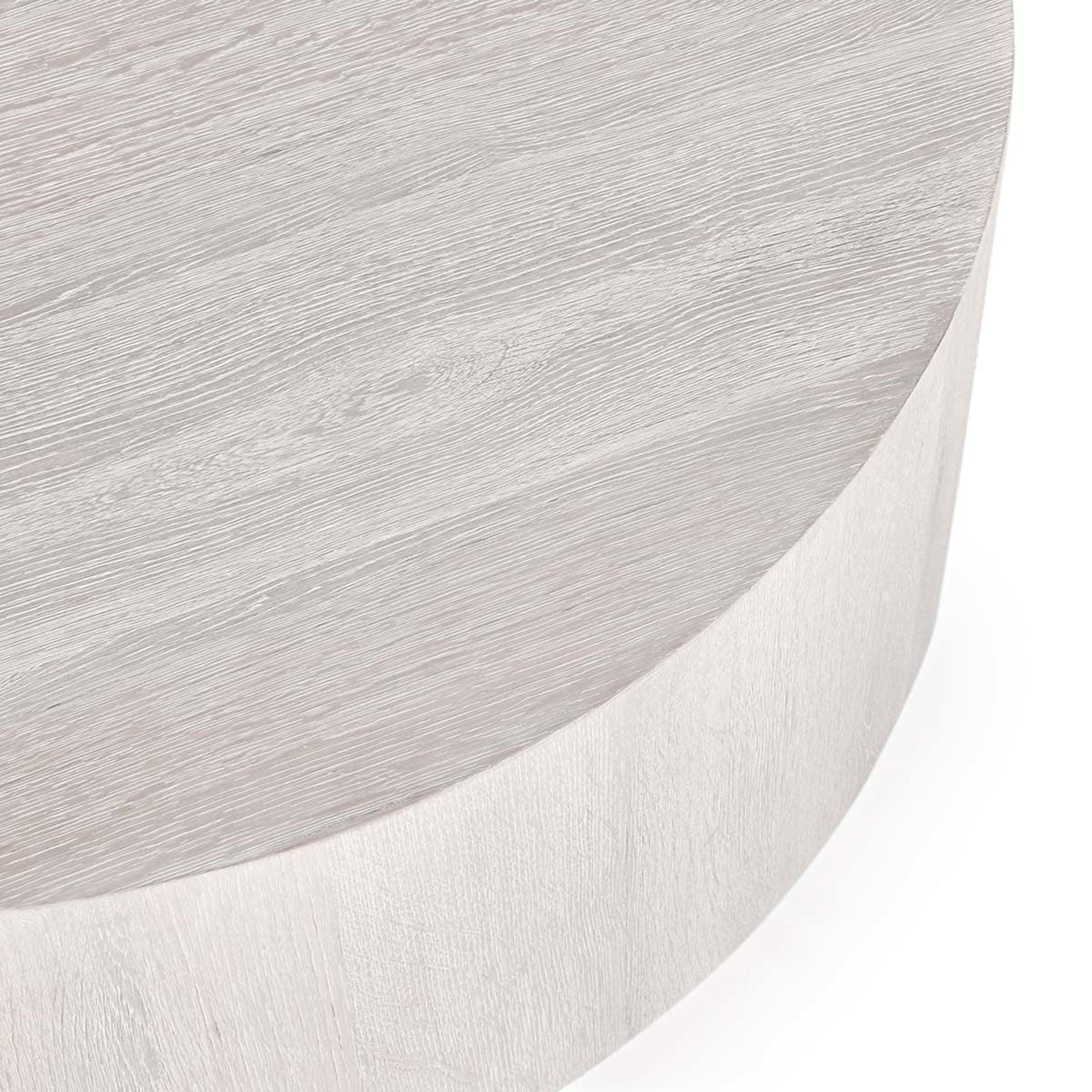 Layne Coffee Table with Casters, Milky White