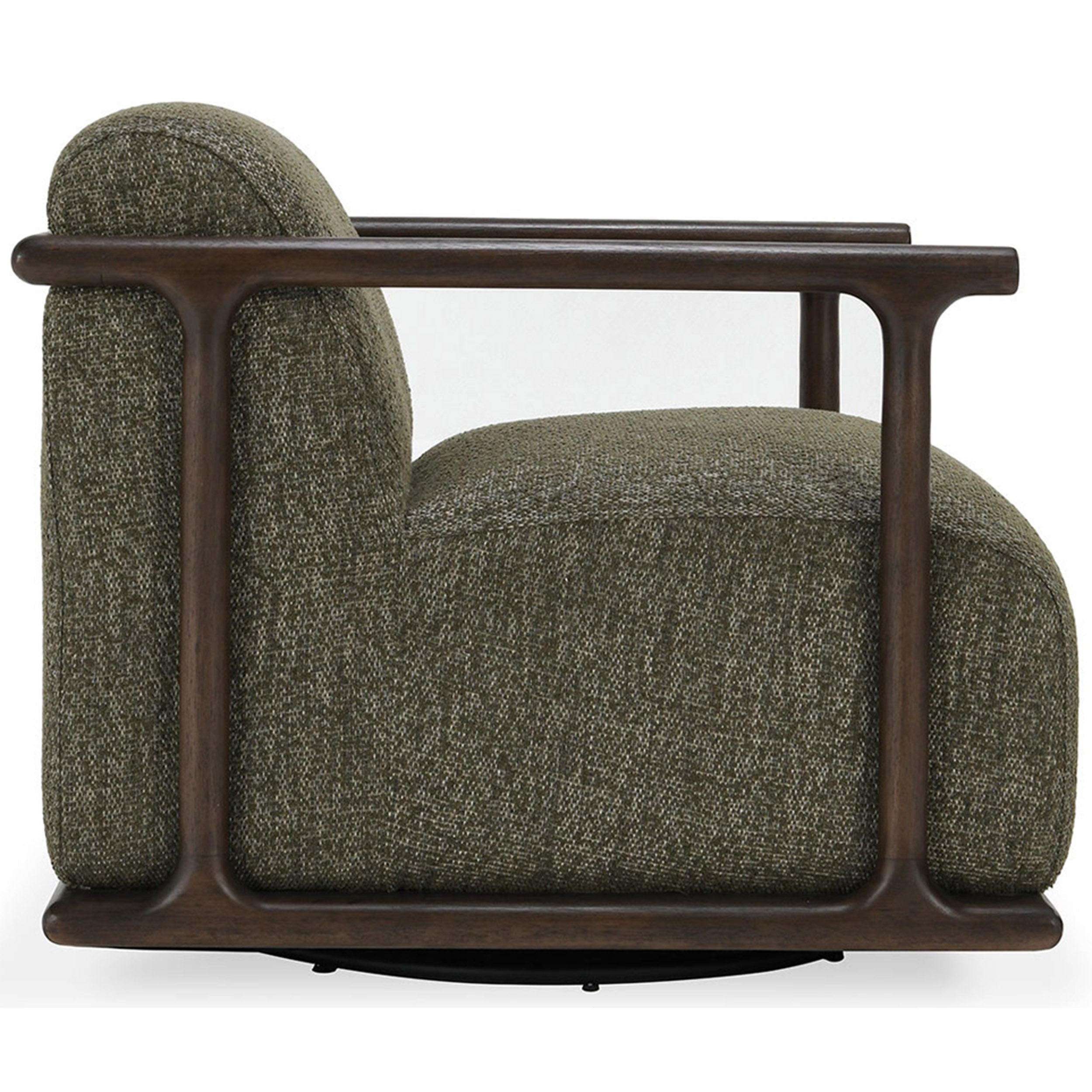 Lucia Swivel Chair, Kale Green