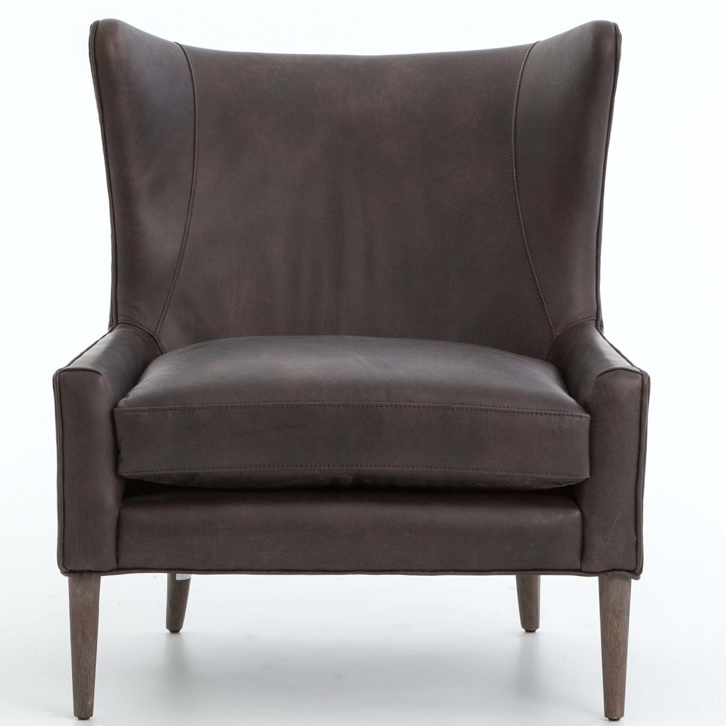 Marlow Wing Chair, Vintage Black
