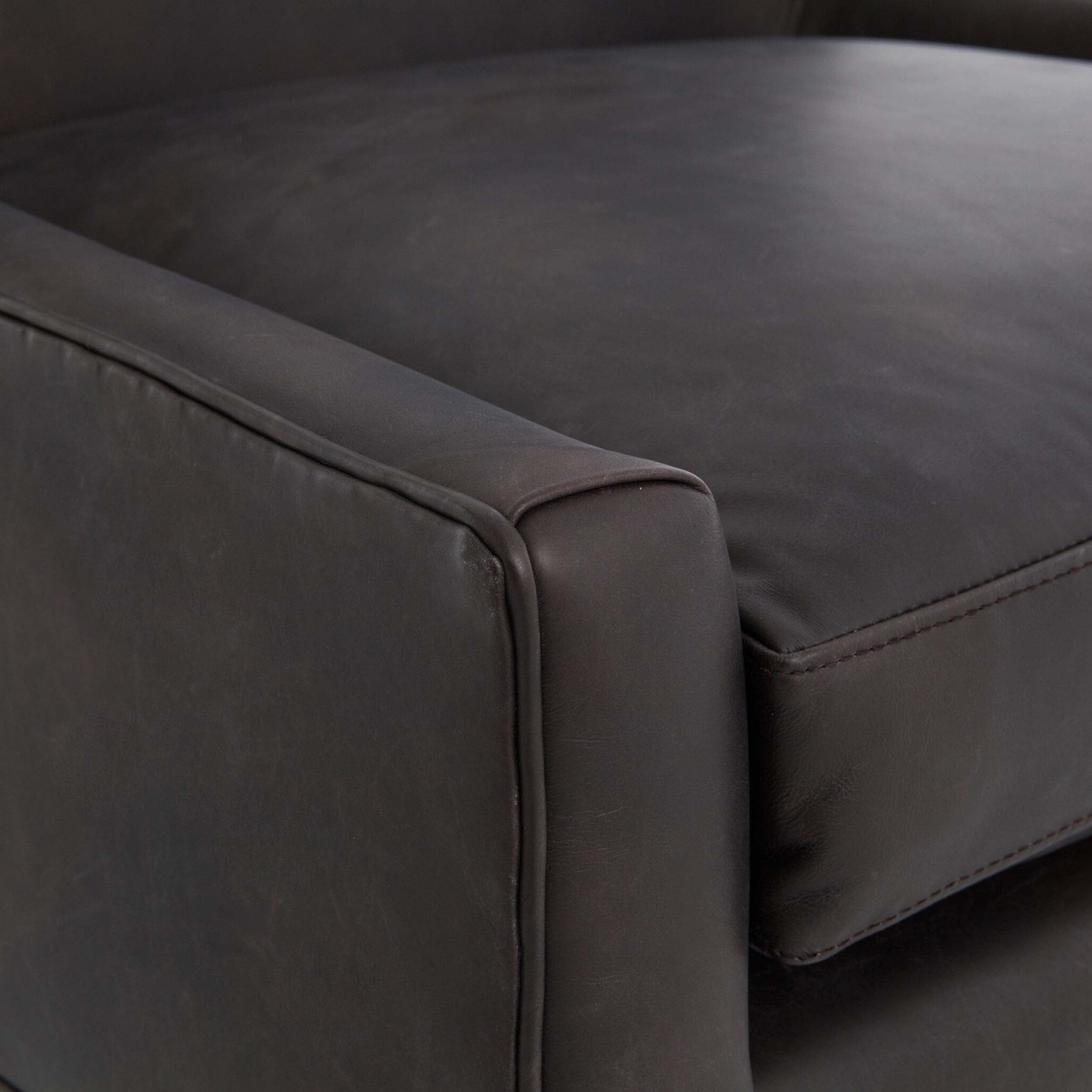 Marlow Wing Chair, Vintage Black