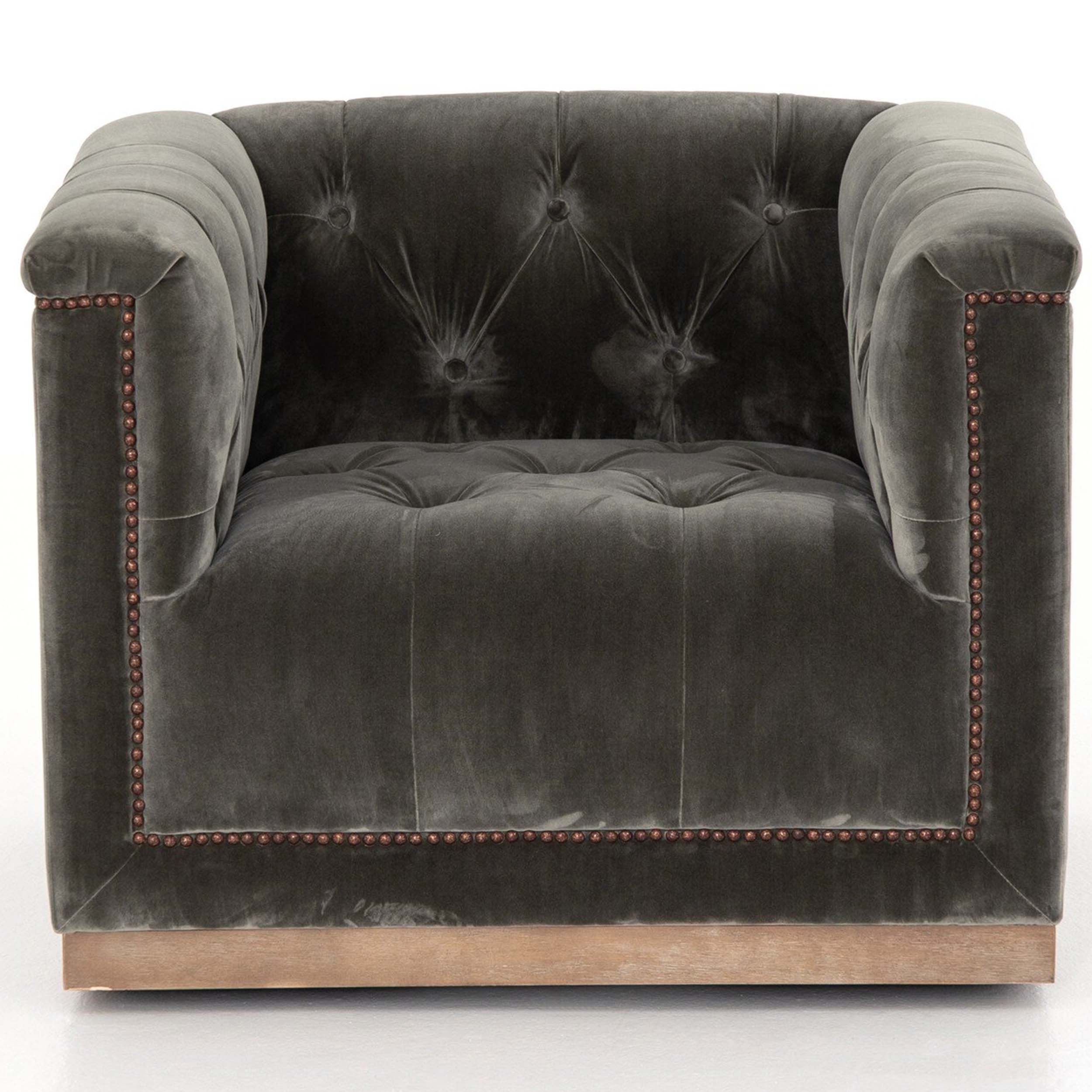 Maxx Swivel Chair, Sapphire Birch