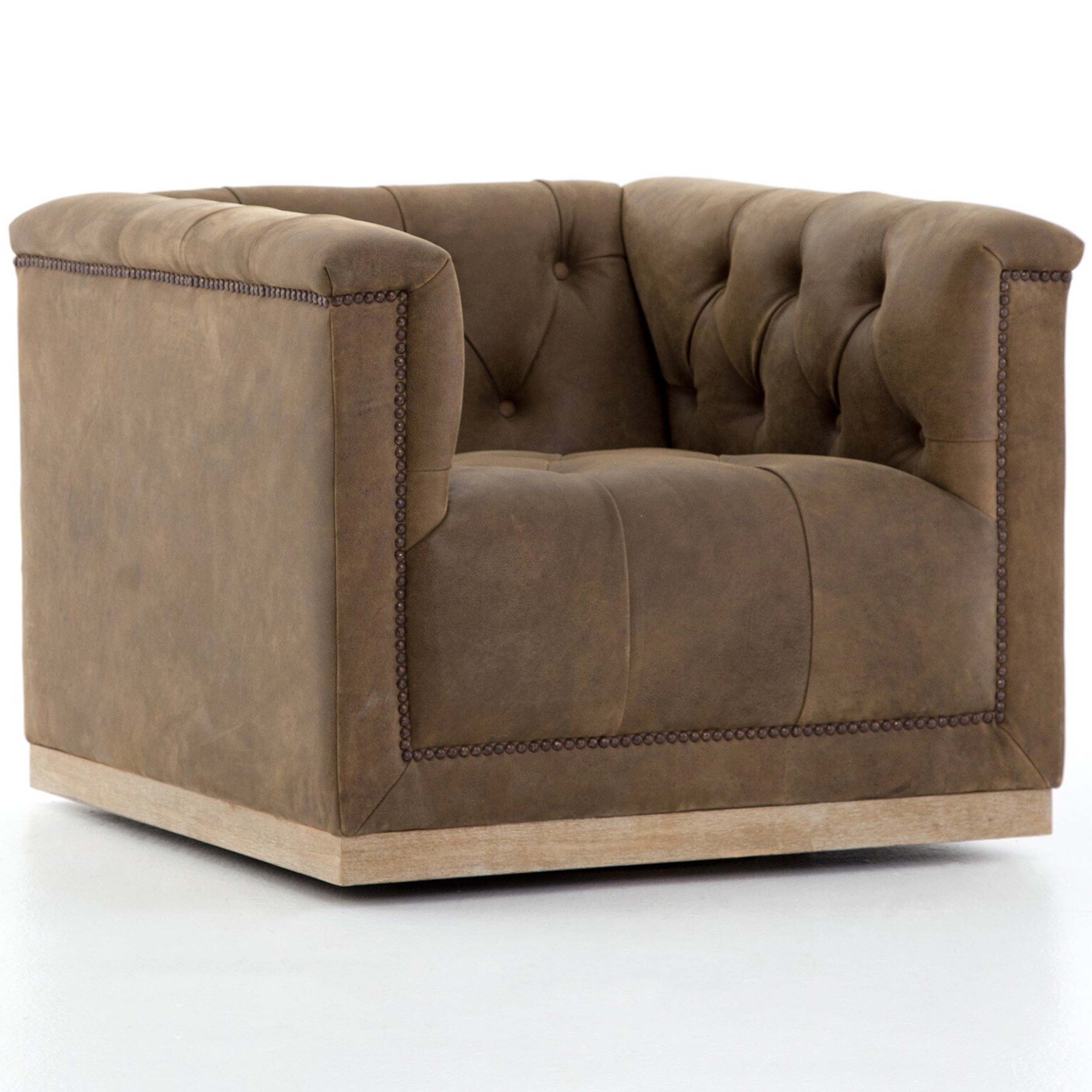 Maxx Swivel Chair, Umber Grey