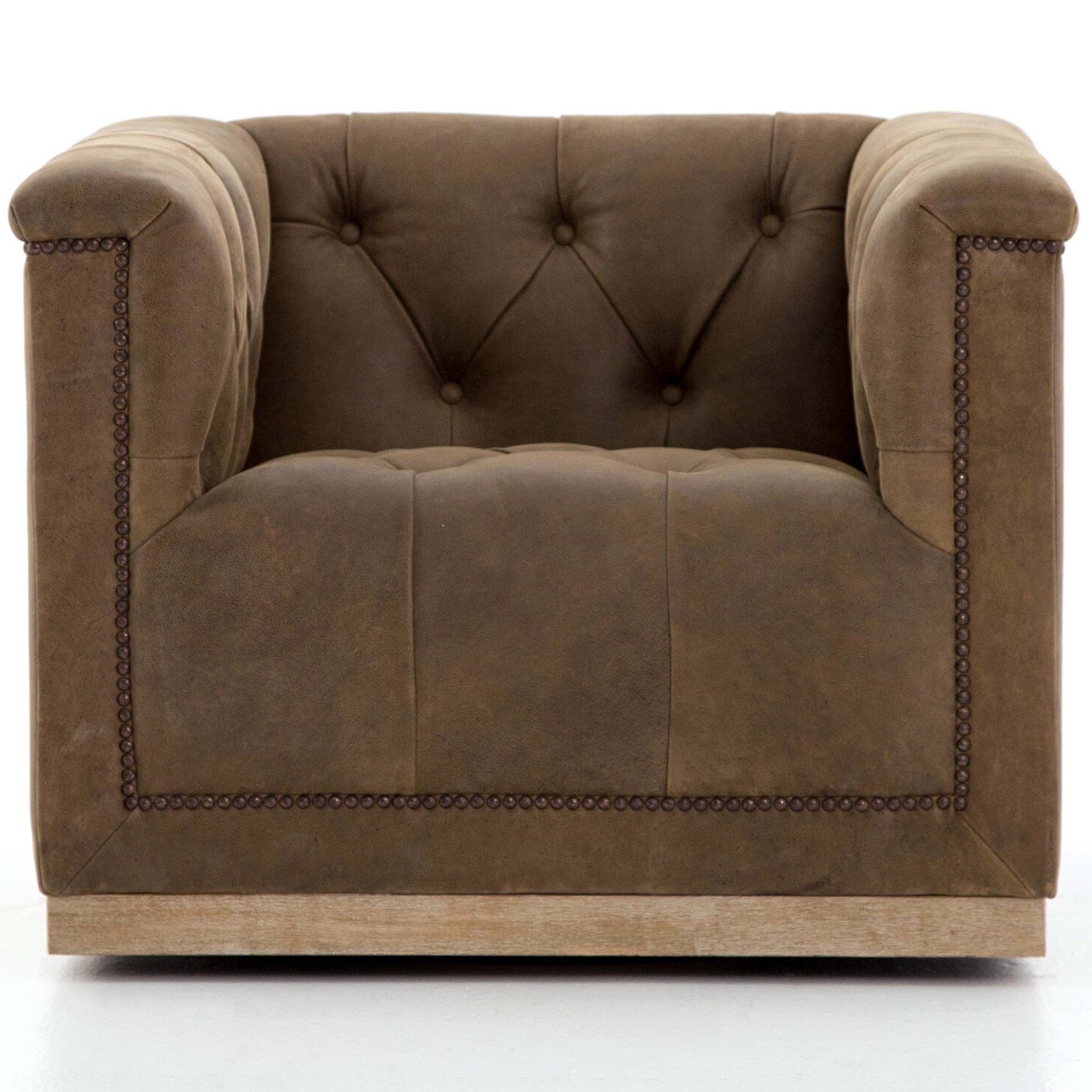 Maxx Swivel Chair, Umber Grey